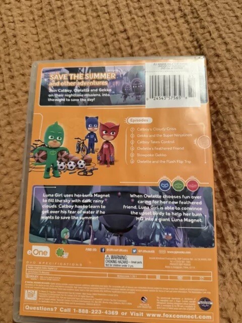 Pj Masks Save The Summer (DVD, 2014) – Entertainment One – Christian De Vita