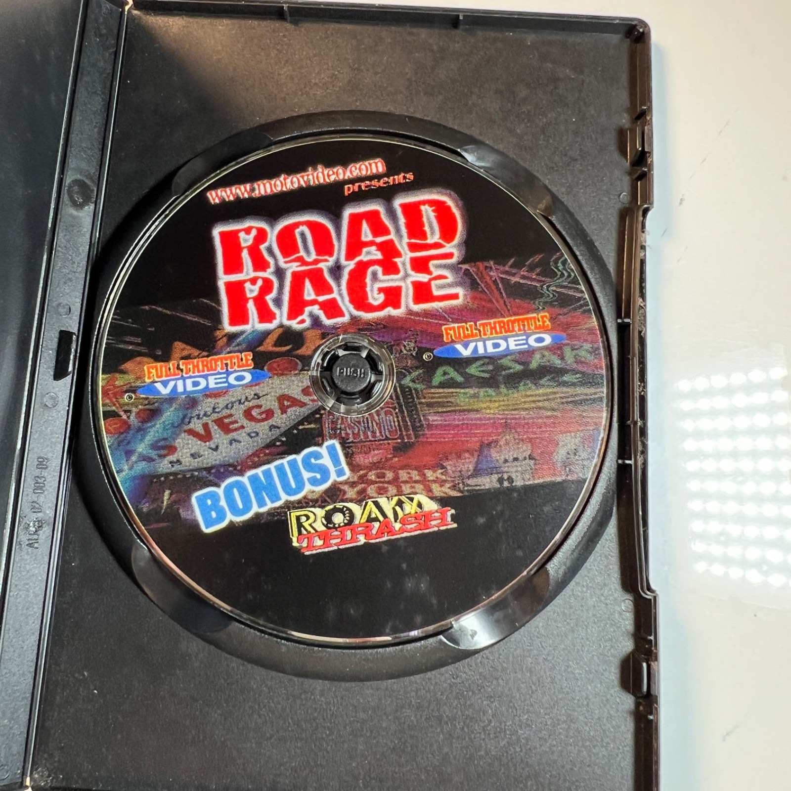 Road Rage DVD MotoVideo Motorcycle Stunts Racing Extreme Sports Bonus