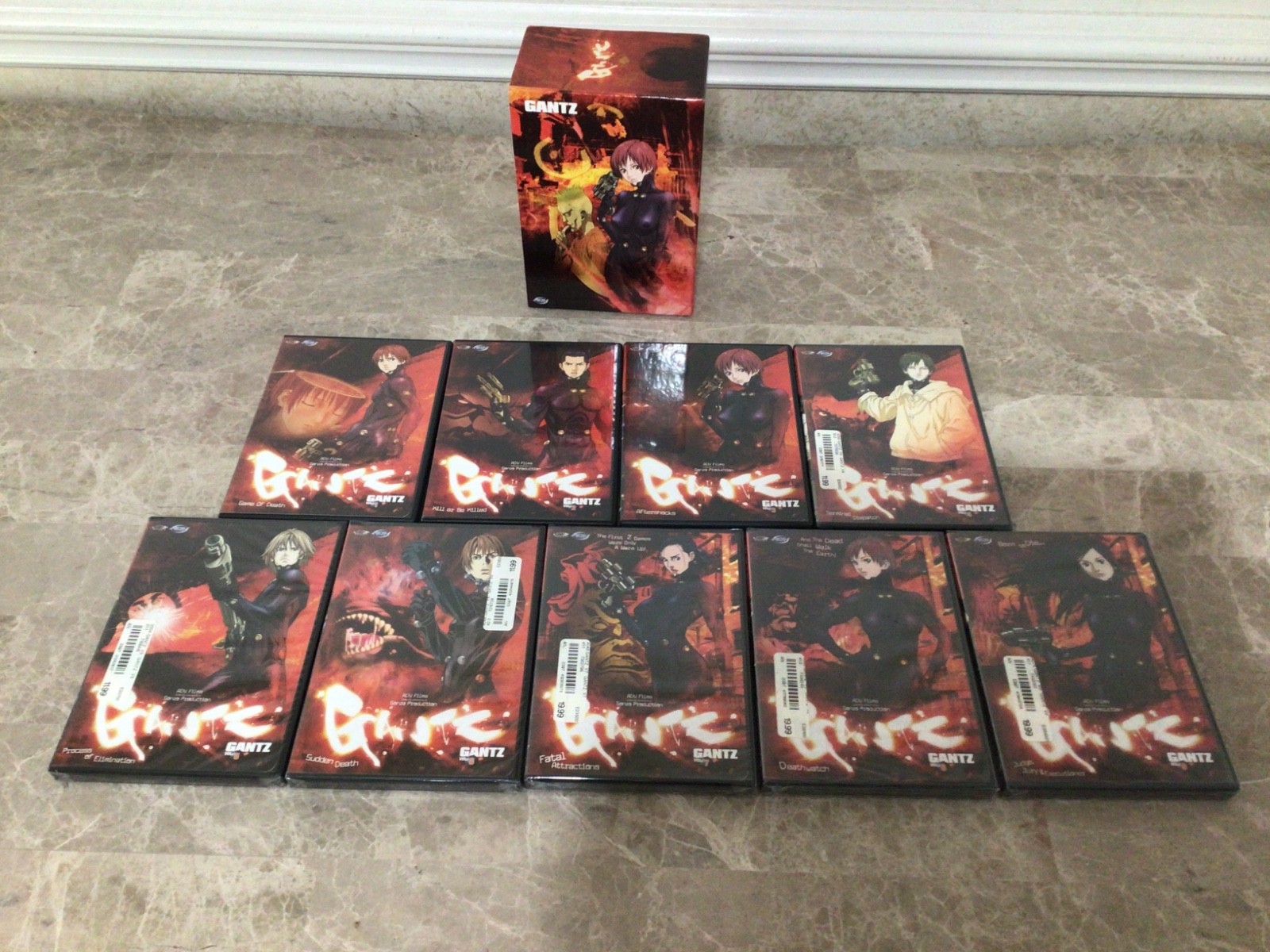 GANTZ Volumes 1-9 DVD Anime Set Seasons 4-9 Are Sealed