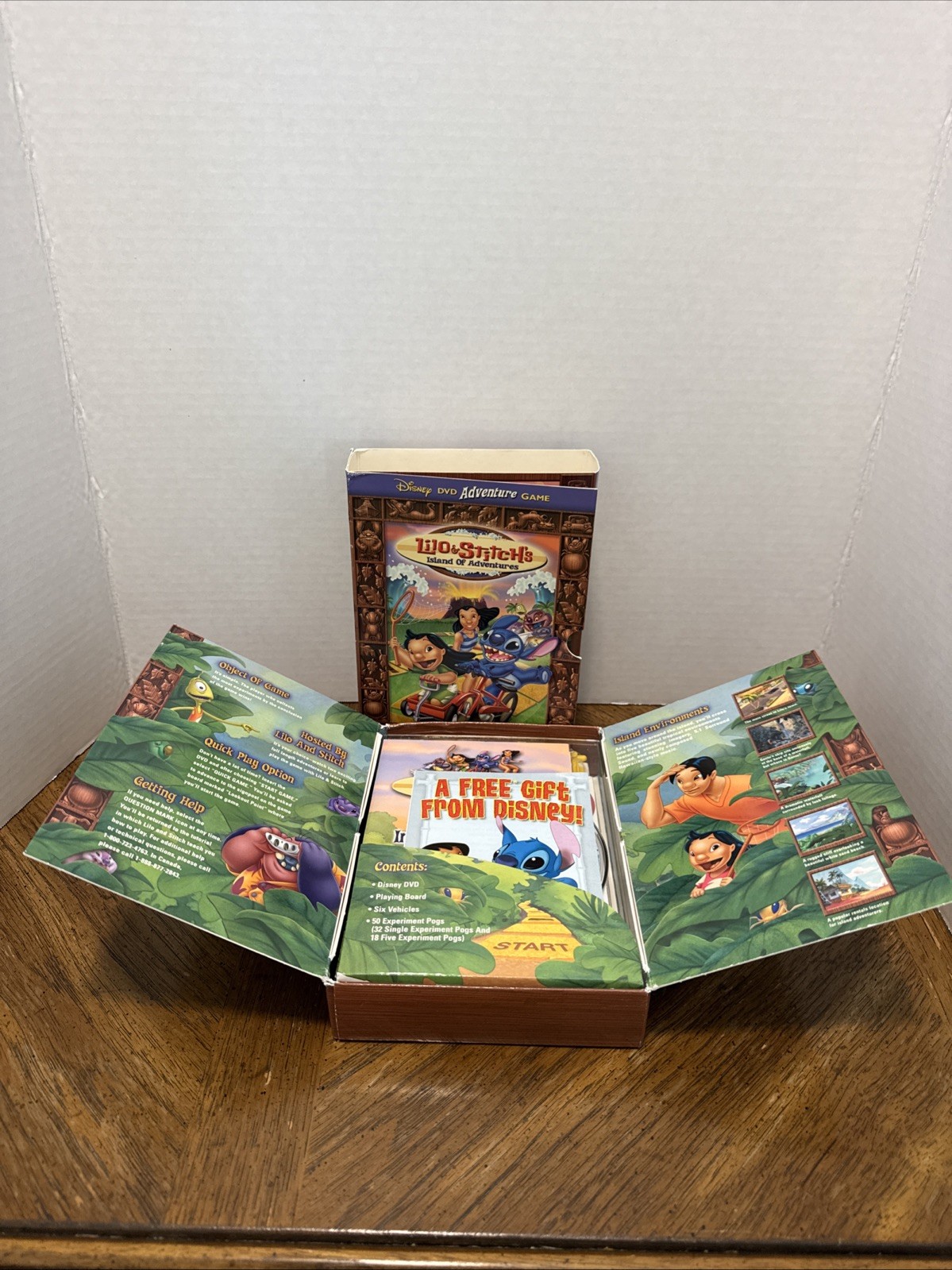 Lilo & Stitch’s Island of Adventures DVD Disney Fun Family Board Game Complete