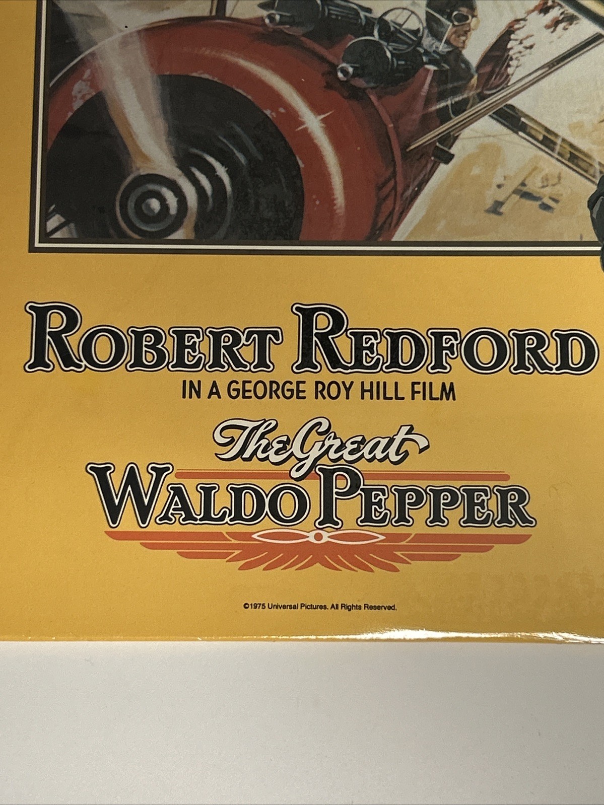 “The Great Waldo Pepper” (1975) George Roy Hill Film LaserDisc W/Robert Redford