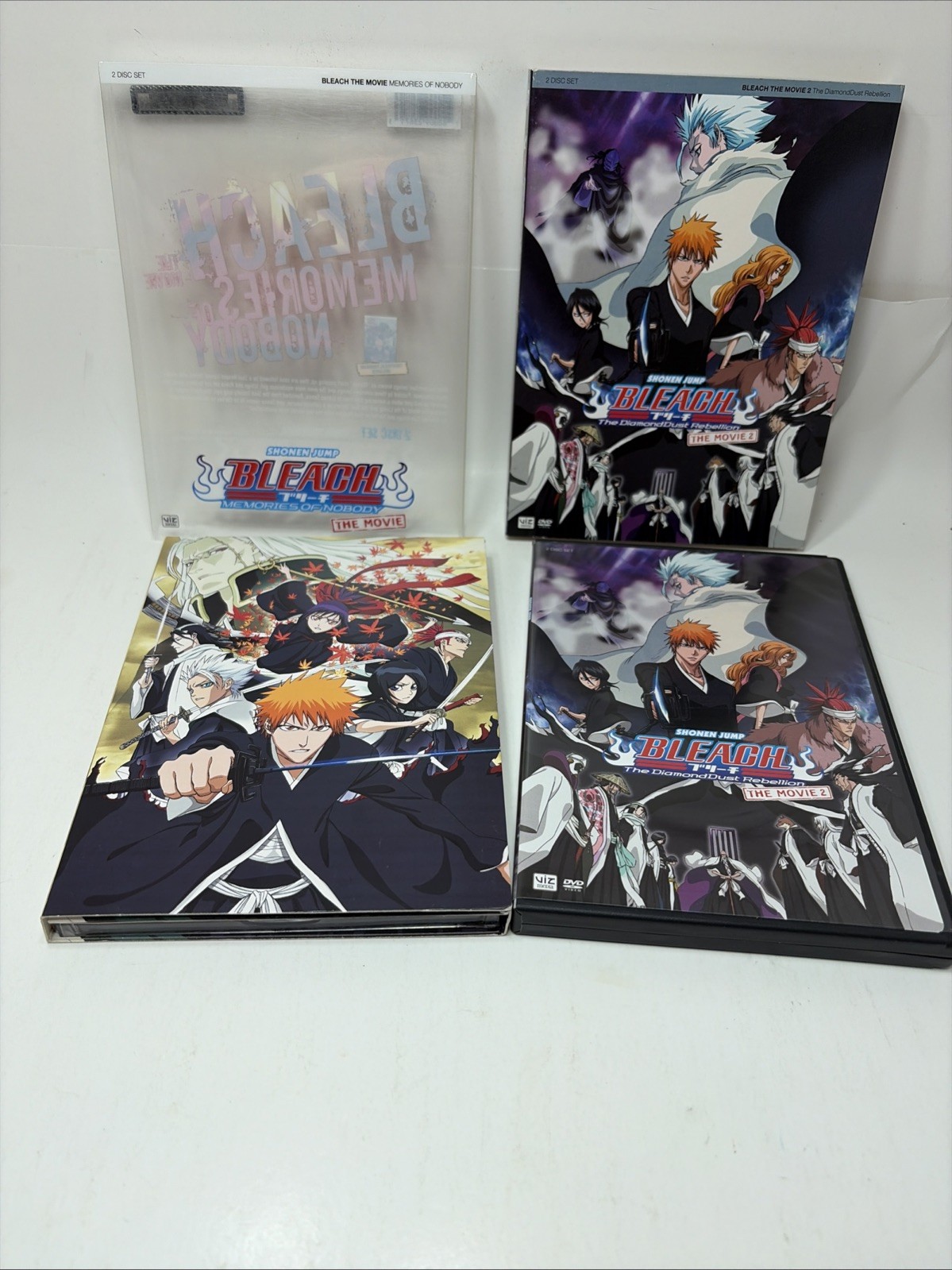 Lot: Bleach: Memories of Nobody Movies 1 & 2 (DVD, 2008) Anime With Slip Covers