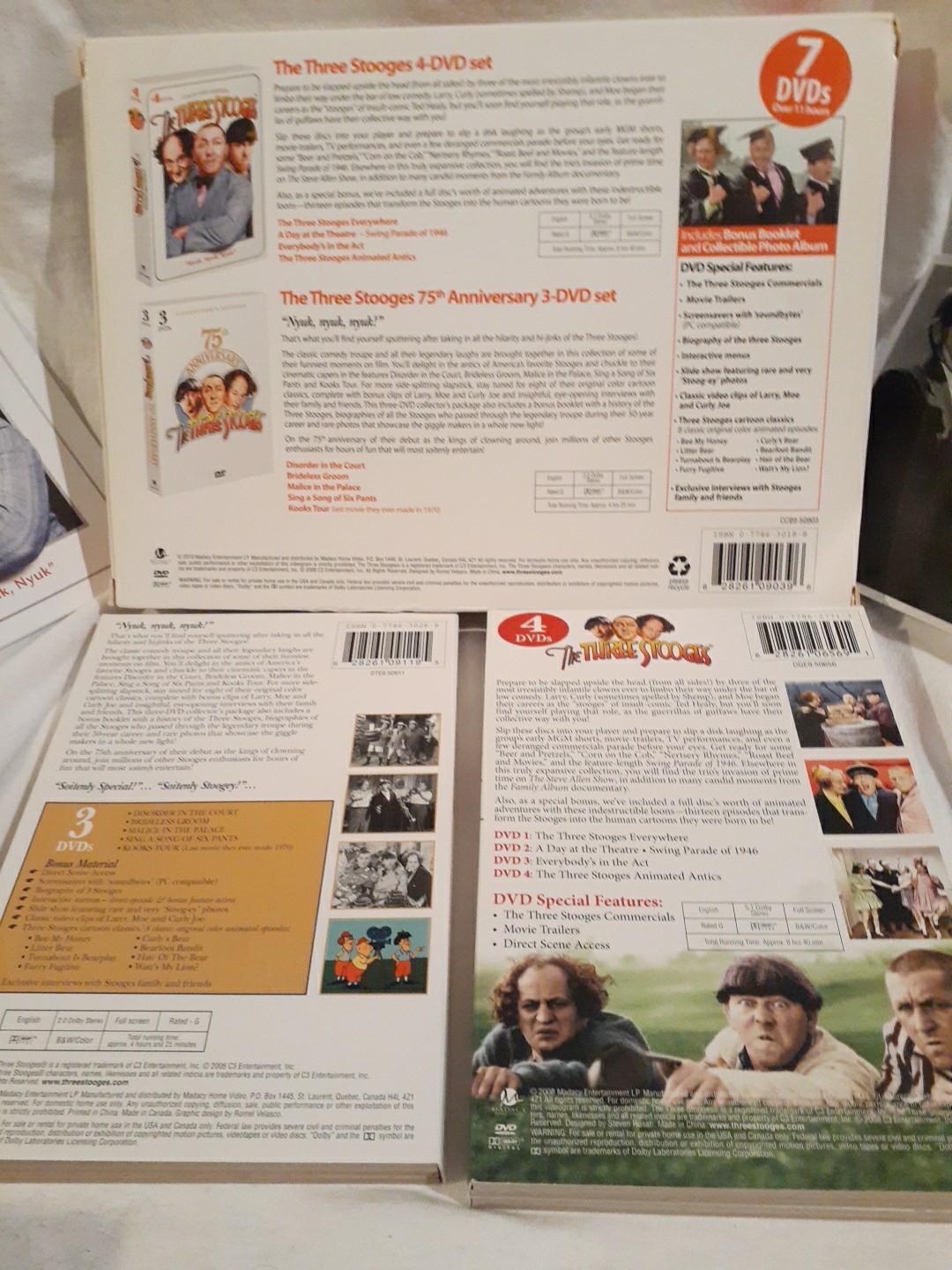 The Three Stooges Collector’s Edition 7 DVD Set Incl. Rare Photos!