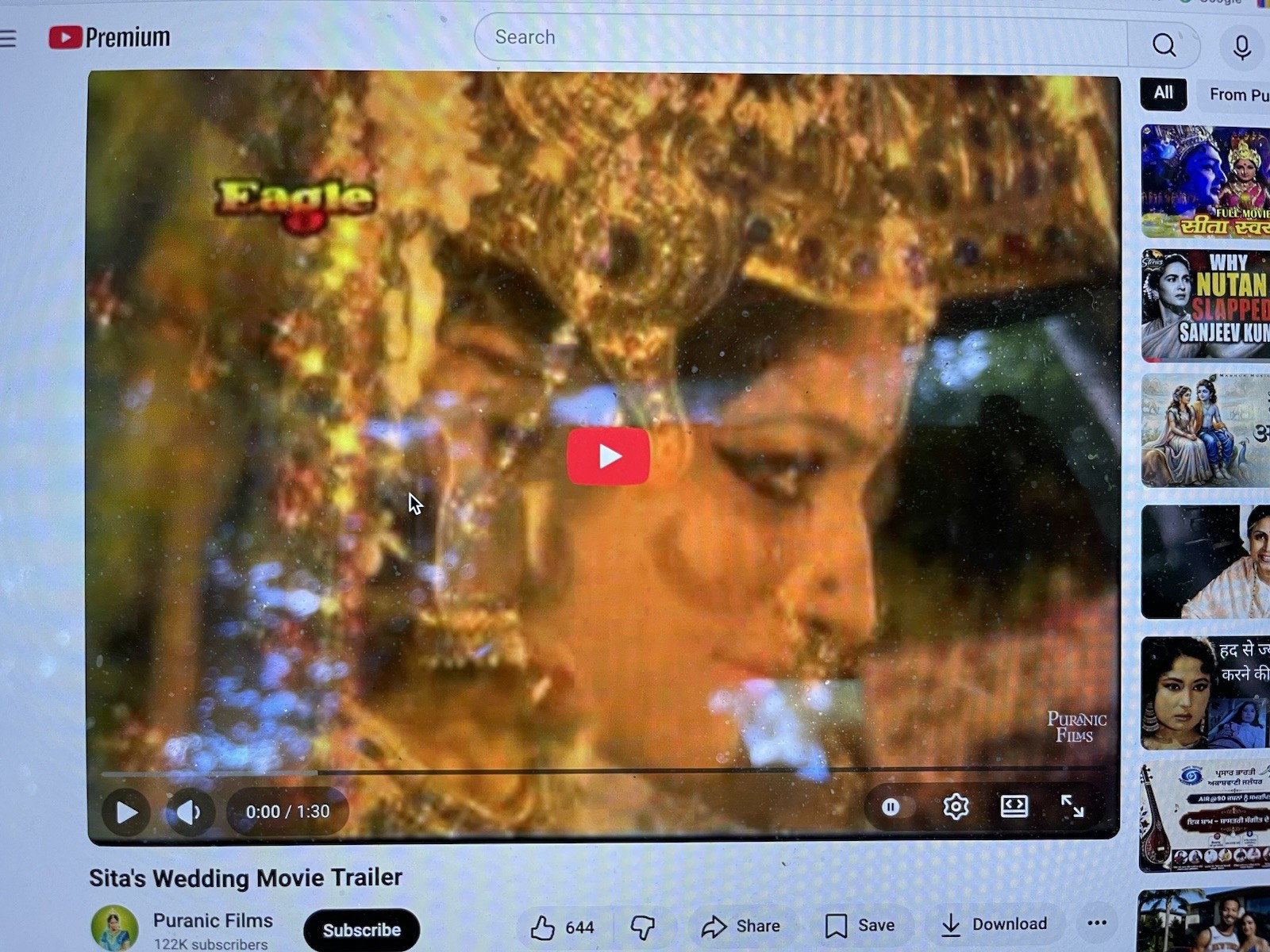 SITA SWAYAMVAR 1976 Color VHS Classic Hindi Movie English Subtitled Jaya Prada