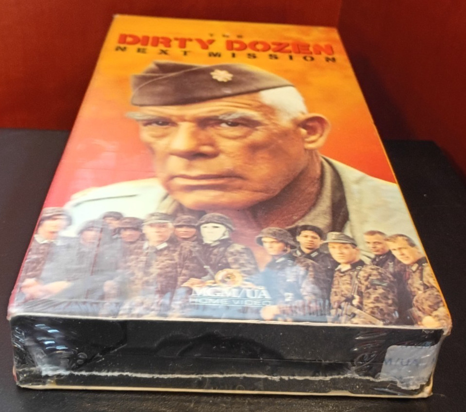 The Dirty Dozen Next Mission VHS SEALED MGM UA Lee Marvin Ernest Borgnine VTG