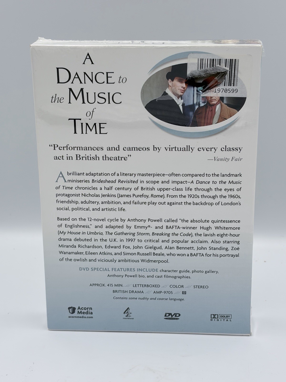 A Dance to the Music of Time (DVD, 2007, 4-Disc Set) Acorn Media NEW Sealed