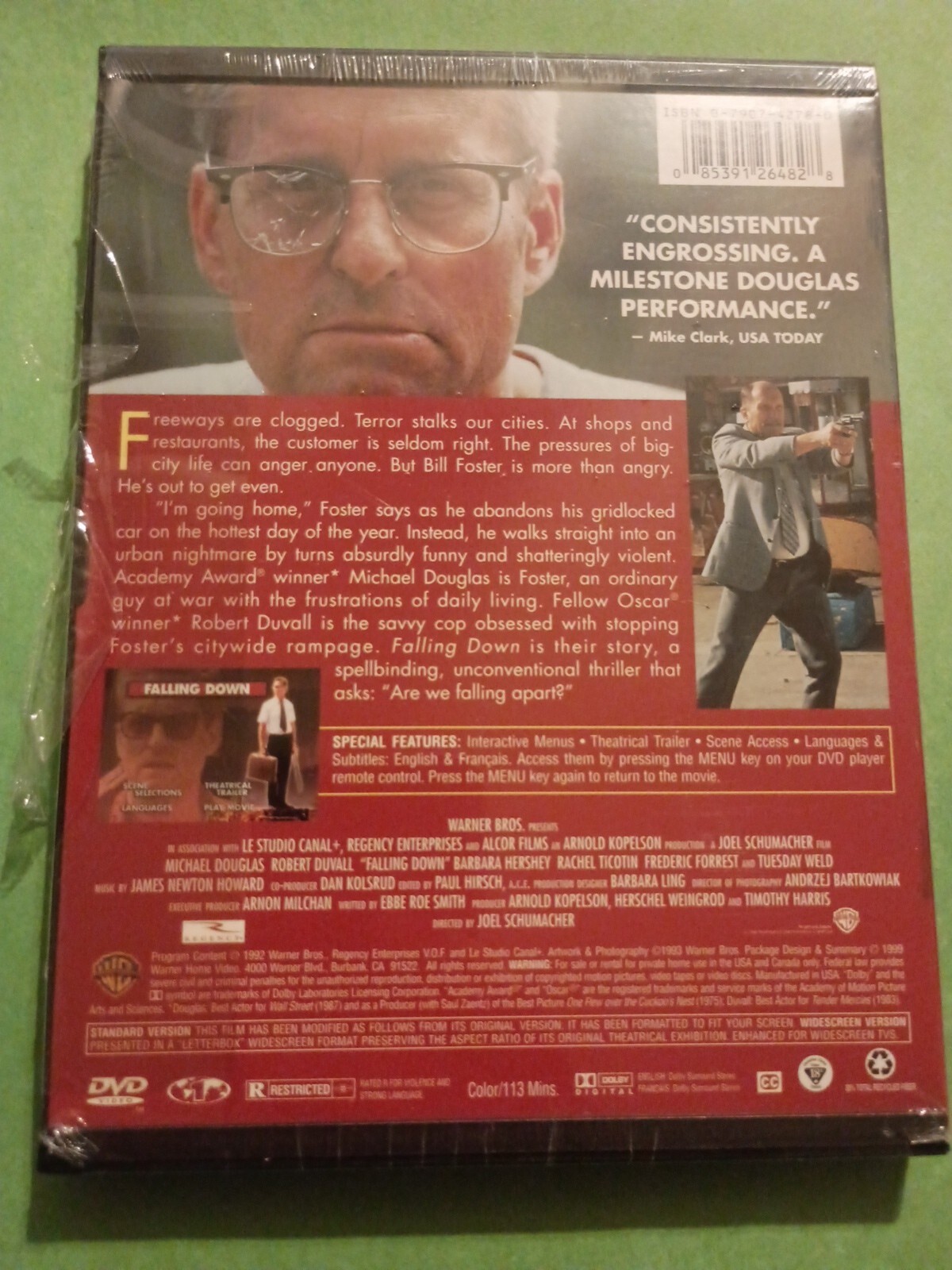 Falling Down (DVD, 1999) Widescreen Snapcase Michael Douglas, Brand New