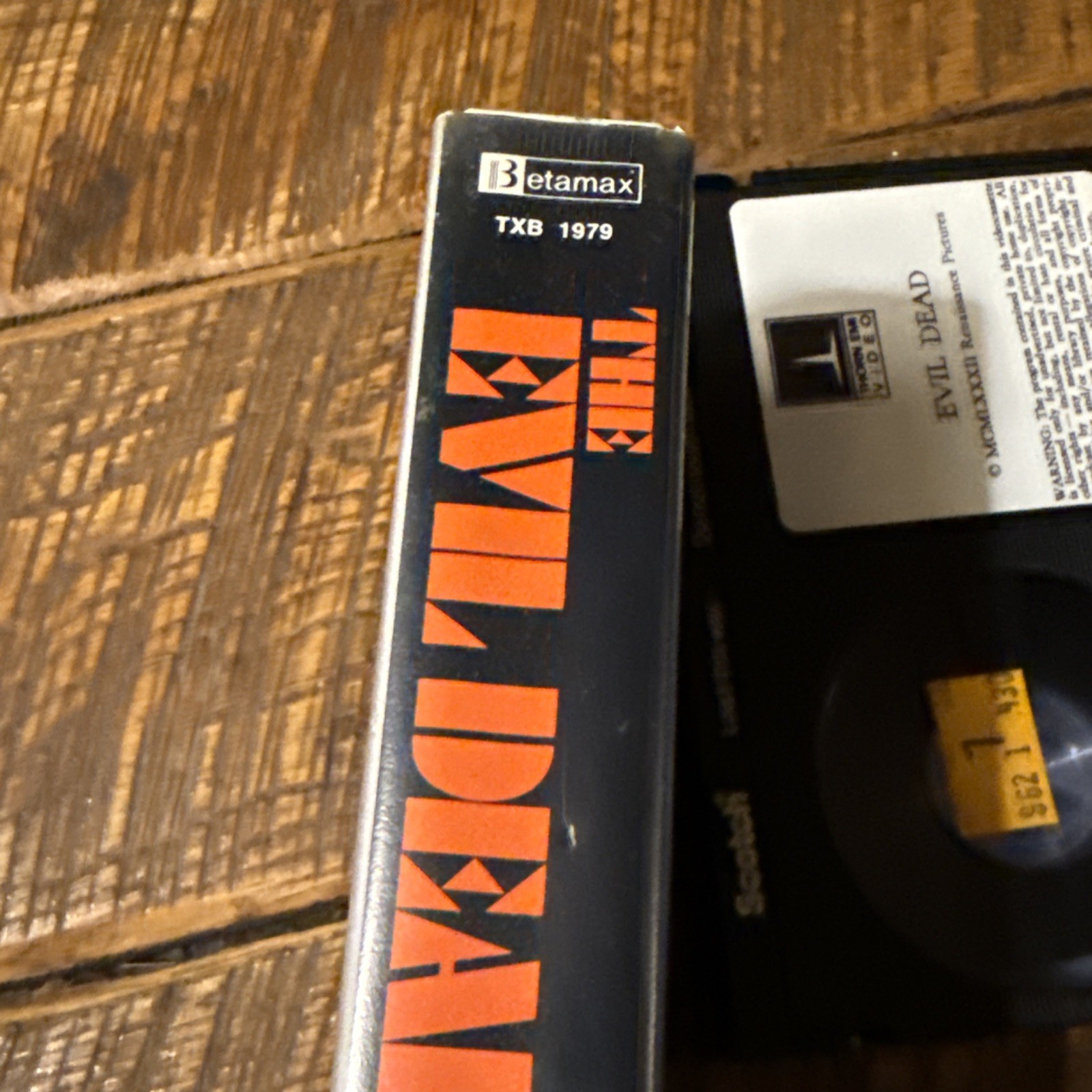 The Evil Dead – (Betamax) RARE Thorn EMI Video White Clamshell Case TXB 1979