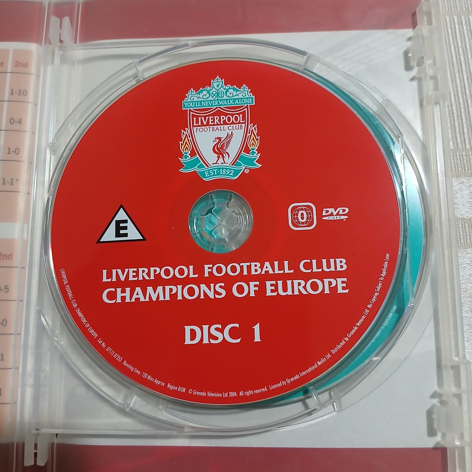 Liverpool Football Club Champions Of Europe ’77, ’78, ’81, ’84. 2 Dvds. V Good +