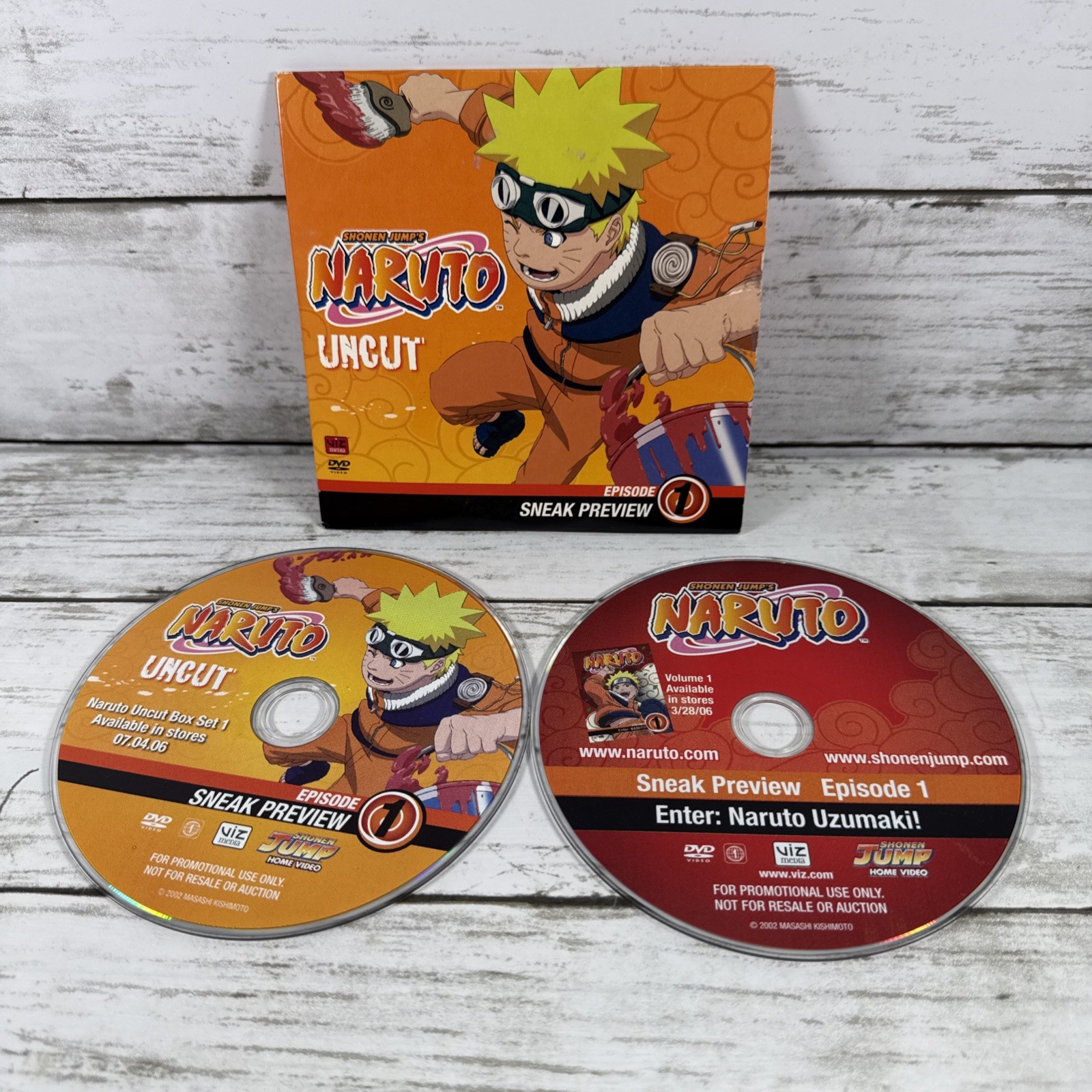 Shonen Jump Promo DVD Lot Naruto Bleach Prince Tennis Hikaru Anime Set