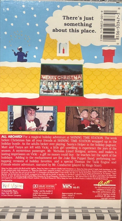 Shining Time Station Holiday Special Vol. 1 VHS Tape Ringo Starr Christmas RARE