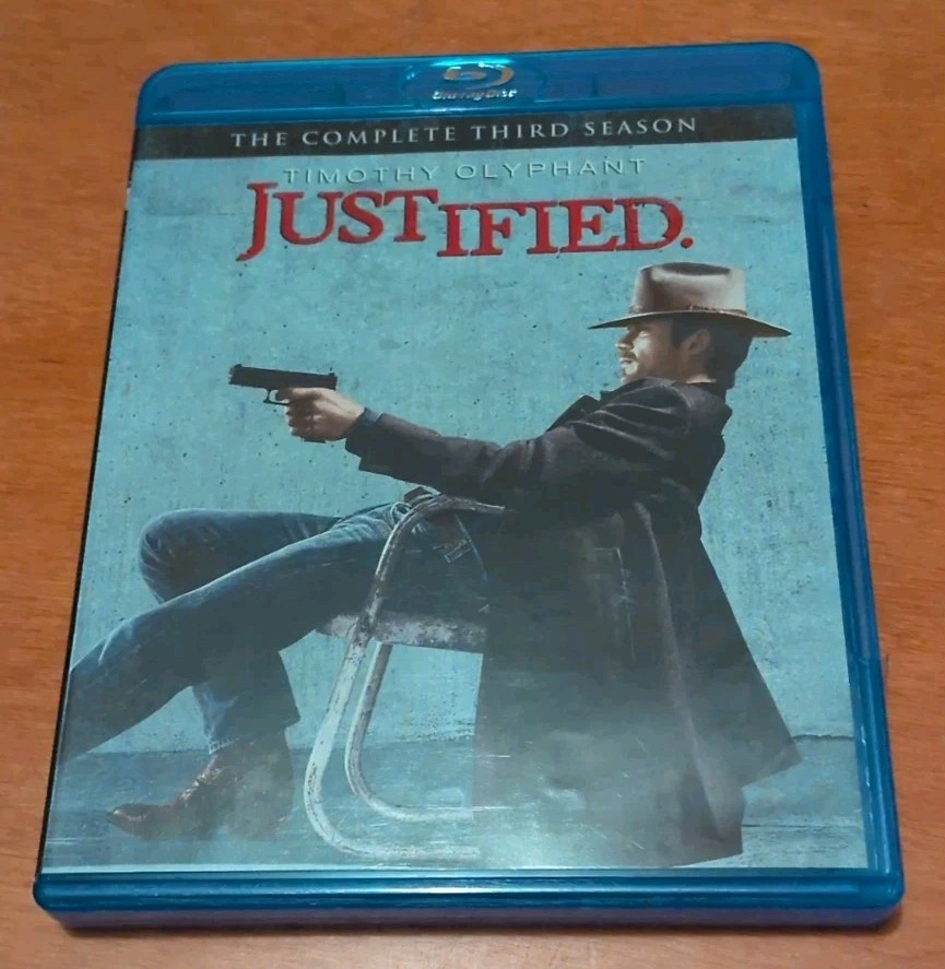 Justified Blu-ray The Complete Third Season 3 Timothy Olyphant Elmore Leonard