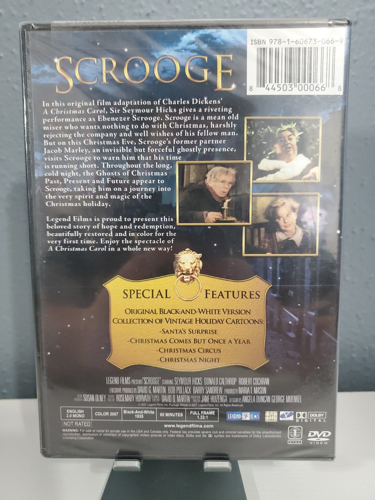 Scrooge (DVD, 1935/2007, B&W/Color, Full Frame) Sealed Brand New OOP