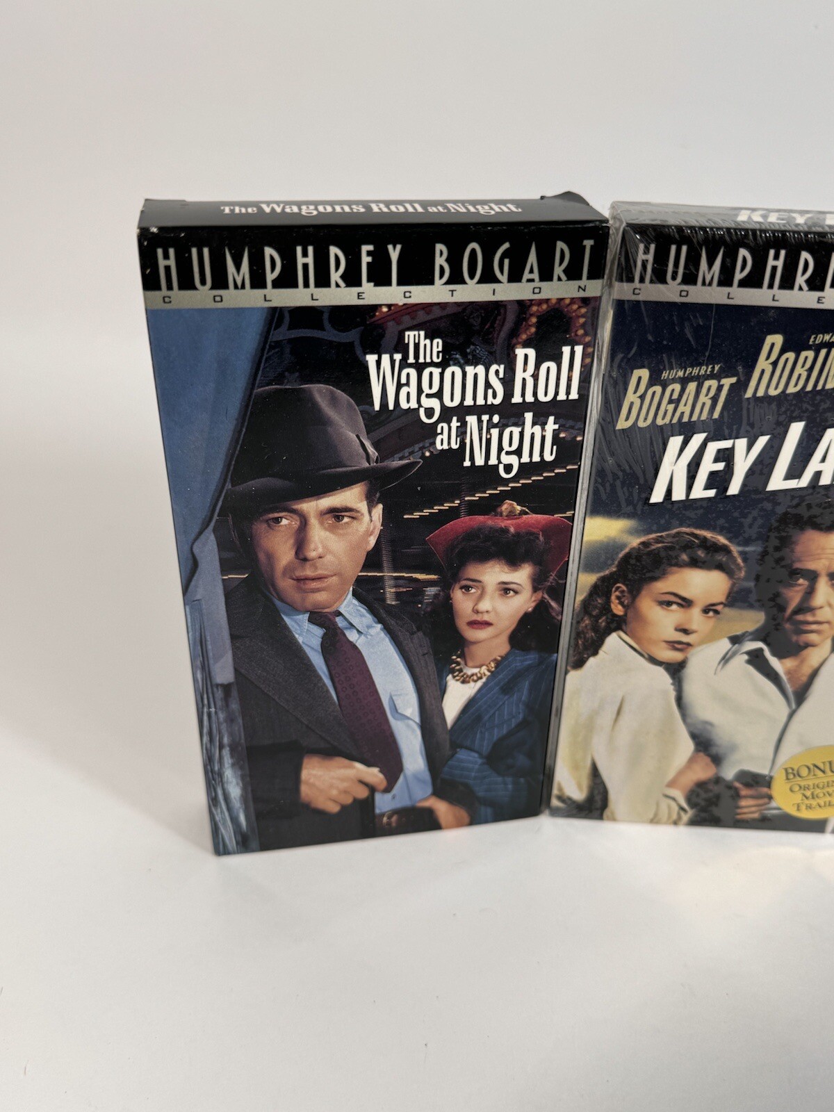 Lot of 4 Humphrey Bogart VHS – The wagons Roll At Night Key Largo Dark Passage