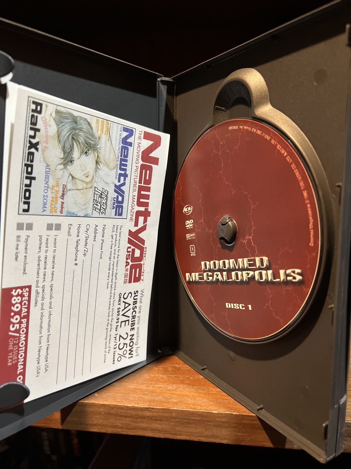Doomed Megalopolis 2-DVD Complete Anime Series Eps 1-4 Supernatural ADV Films