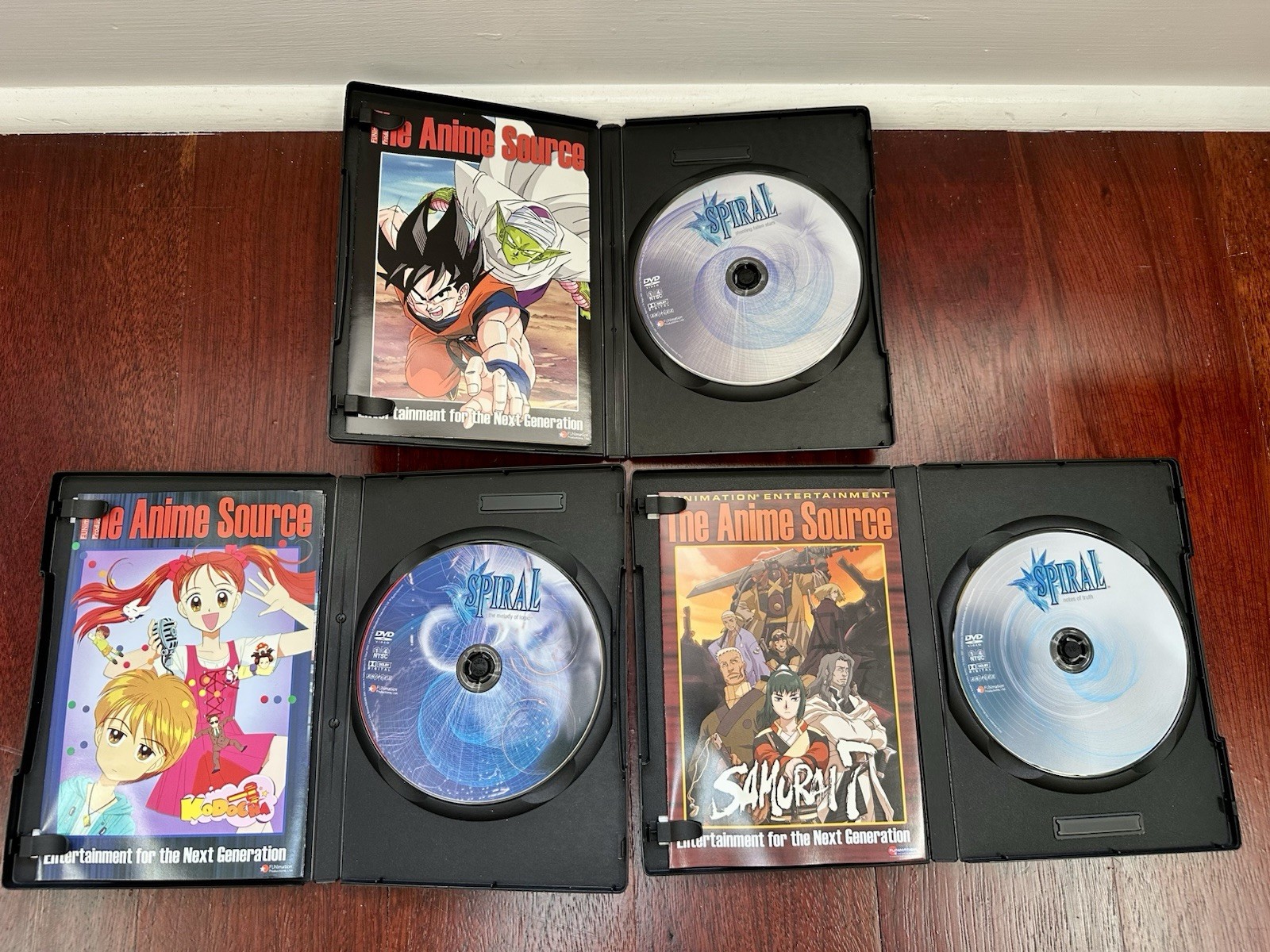 Spiral Anime DVD Lot Volumes 3,5, & 6 FUNimation Rare Anime DVD