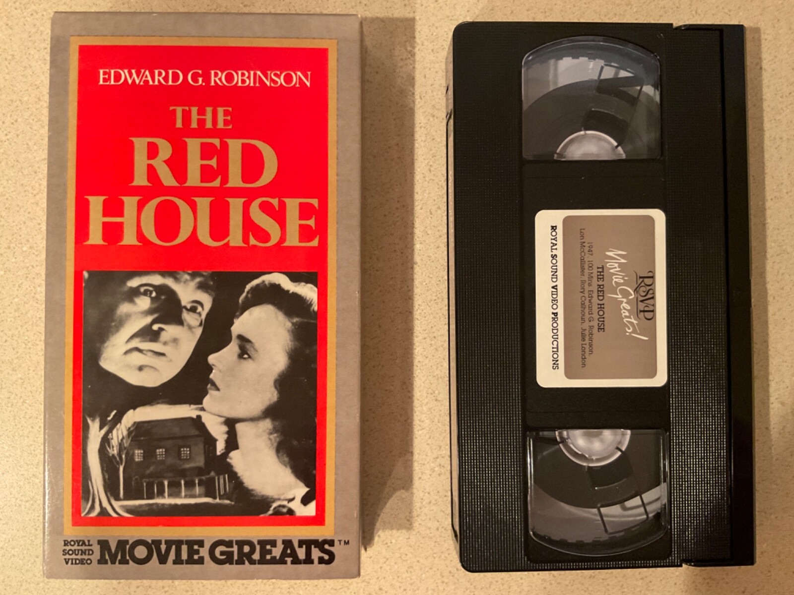 The Red House (VHS, Royal Sound Video) Edward G. Robinson, Julie London
