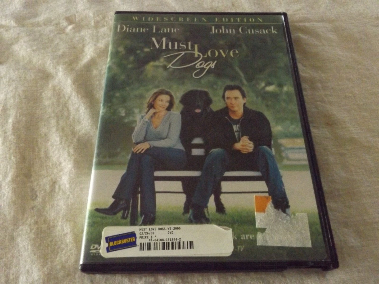 DVD Must Love Dogs John Cusack PG-13 98 Minutes Comedy Warner Video