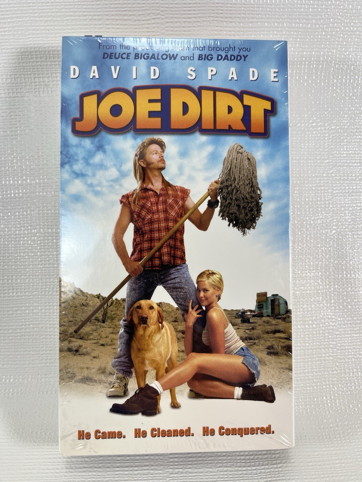 Joe Dirt VHS Tape 2001 David Spade Columbia Pictures Movie Y2K New Sealed