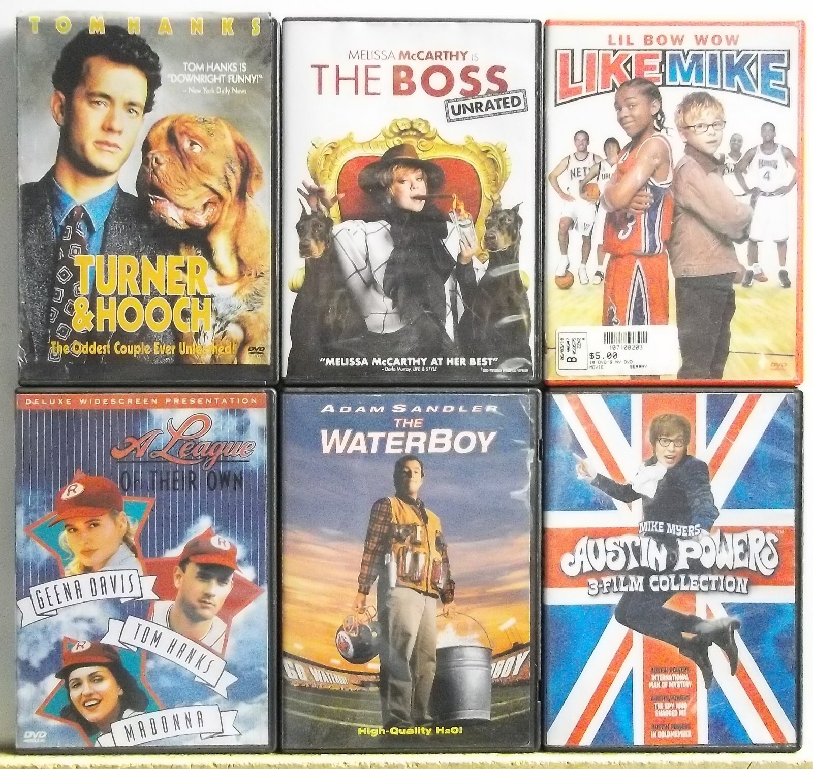 6 COMEDY HUMOR FAMILY DVD movies READ LIST INSIDE Lot #M111 FREE US S/H