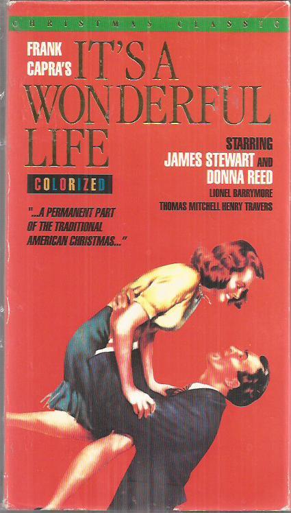 Frank Capra’s It’s a wonderful life VHS Colorized James Stewart Donna Reed