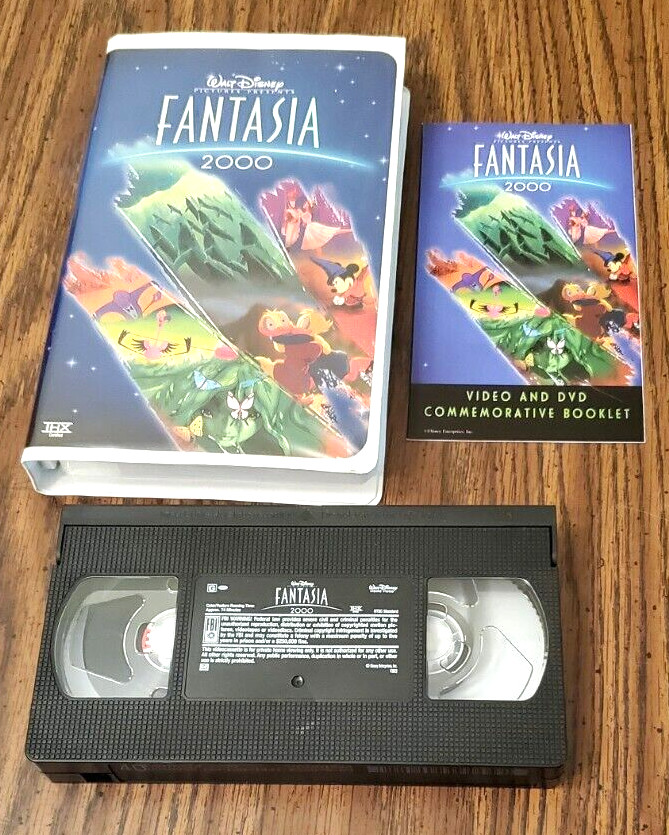 Walt Disney Pictures Presents Fantasia 2000 VHS Made In USA 74 Minutes Run Time