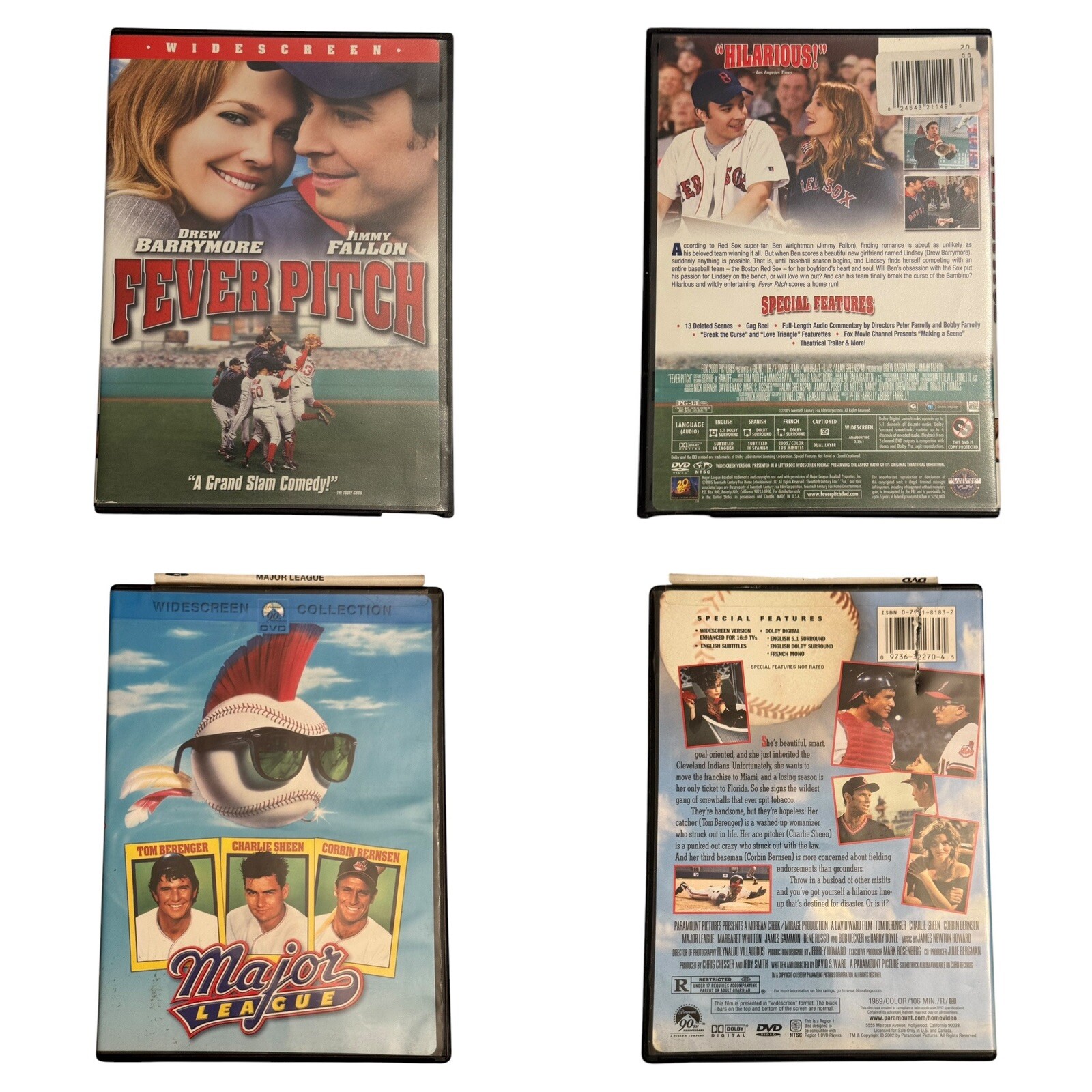 Sports Movie DVD Lot of 12 Rocky Major League Friday Night Lights Good Condition
