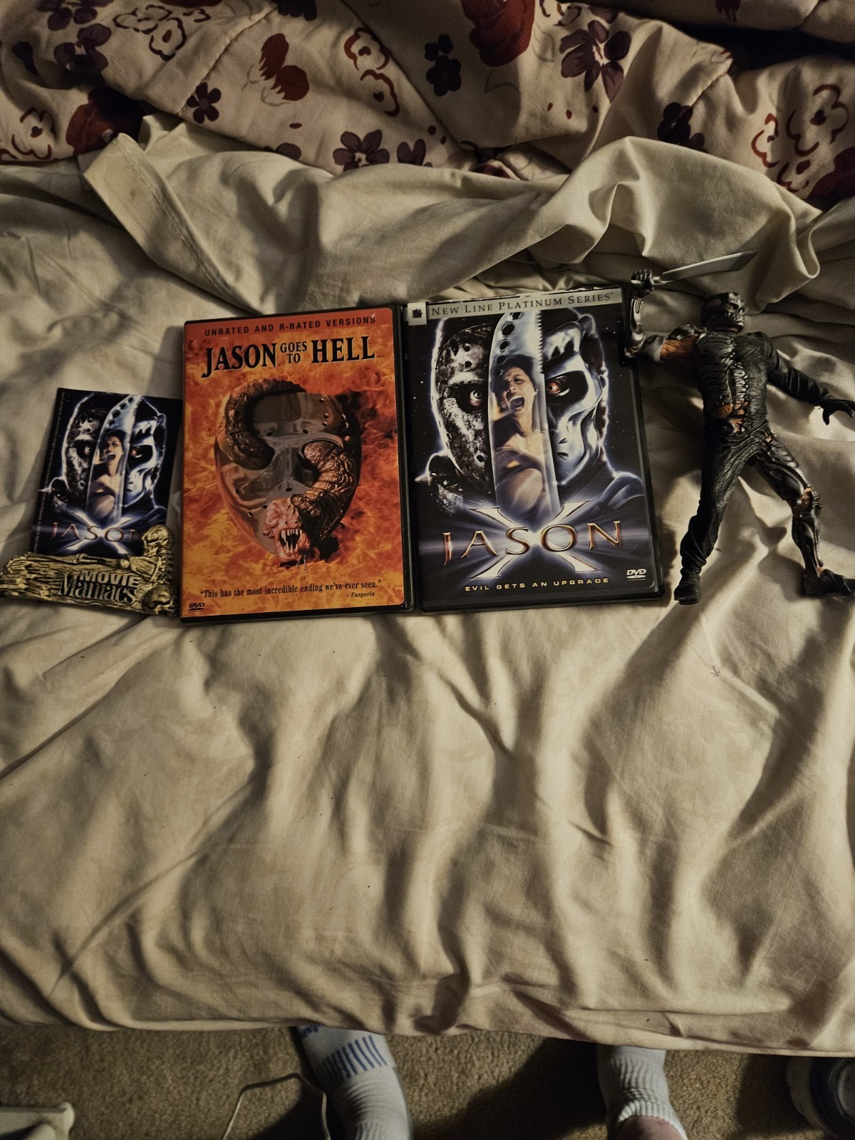 Friday The 13th Merchandise and 2 DVD Lot Jason Goes To Hell And Jason X