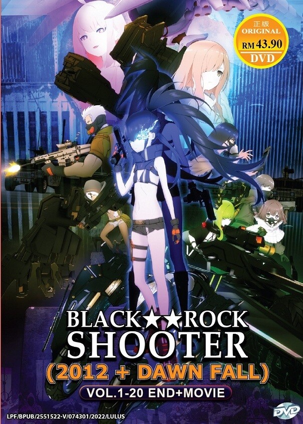DVD Anime Black Rock Shooter (2012+Dawn Fall) (1-20 End +Movie) English Subtitle