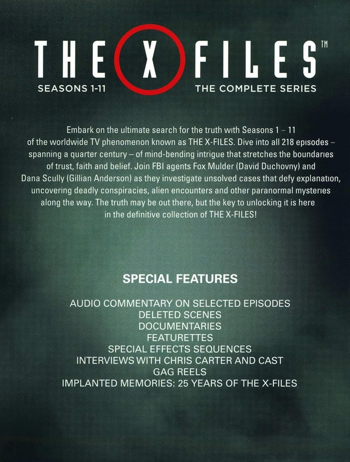 The X Files: The Complete Series 1-11 Blu-ray [Region Free] 60-Disc Box Set