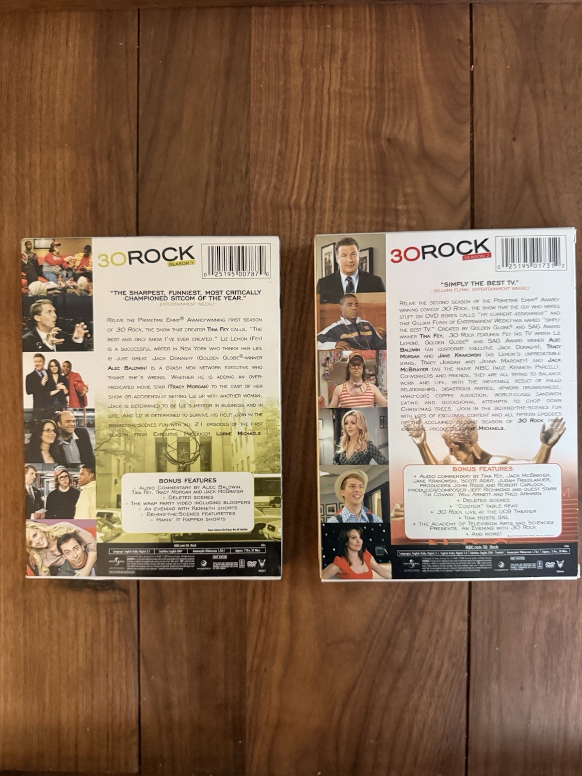 30 Rock Season 1 & 2 DVD BUNDLED.