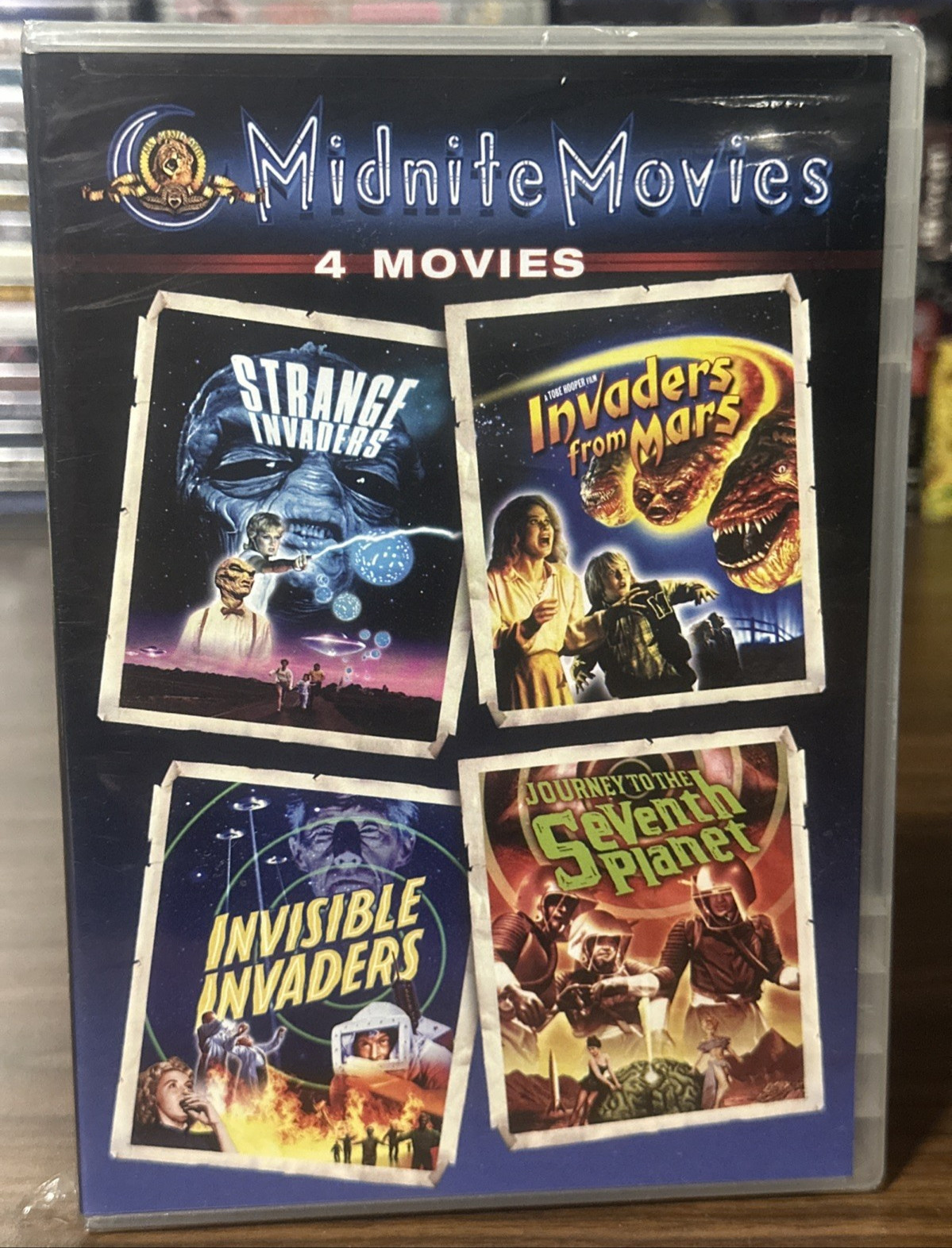 Midnite 4 Movies Strange Invaders Invaders from Mars Invisible Invaders DVD NEW