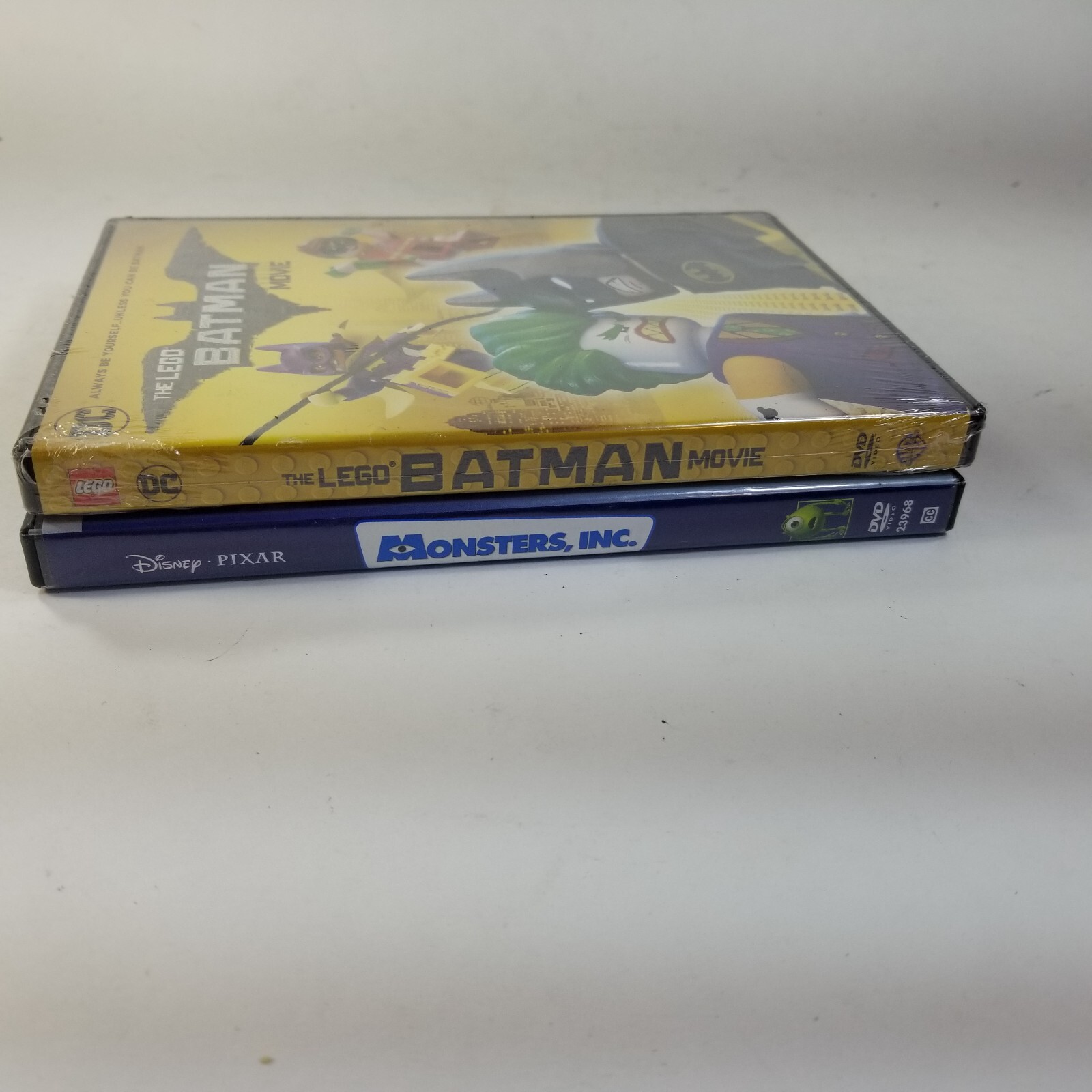 Monsters, Inc (Used) & THE LEGO BATMAN MOVIE (Sealed) – DVD Lot of 2 Kids Movies