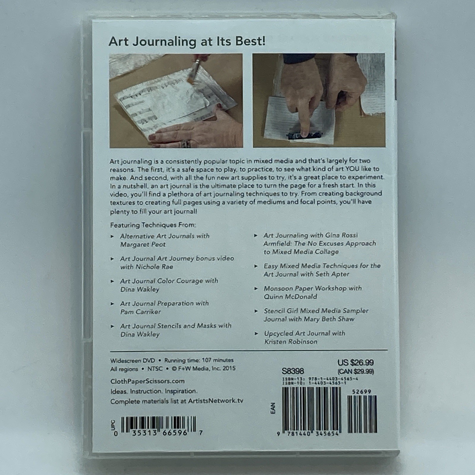 Top 10 Art Journaling Techniques DVD 2015 Mixed Media Craft Painting Scrapbook
