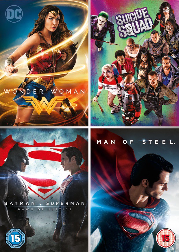 DC 4-film Collection (DVD) Henry Cavill Jesse Eisenberg Chris Pine (UK IMPORT)