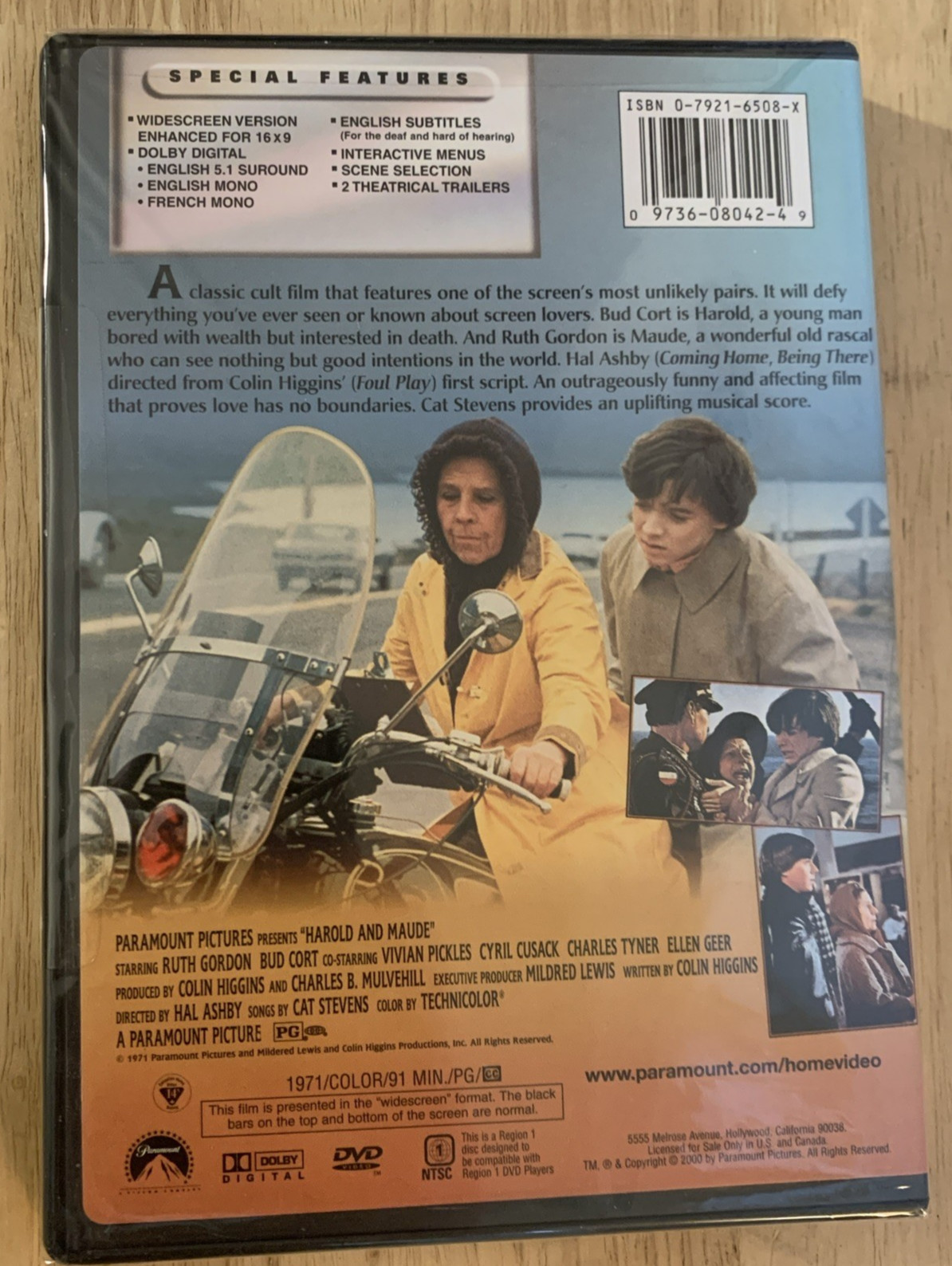 Harold and Maude DVD ~ Ruth Gordon & Bud Cort ~ NEW SEALED