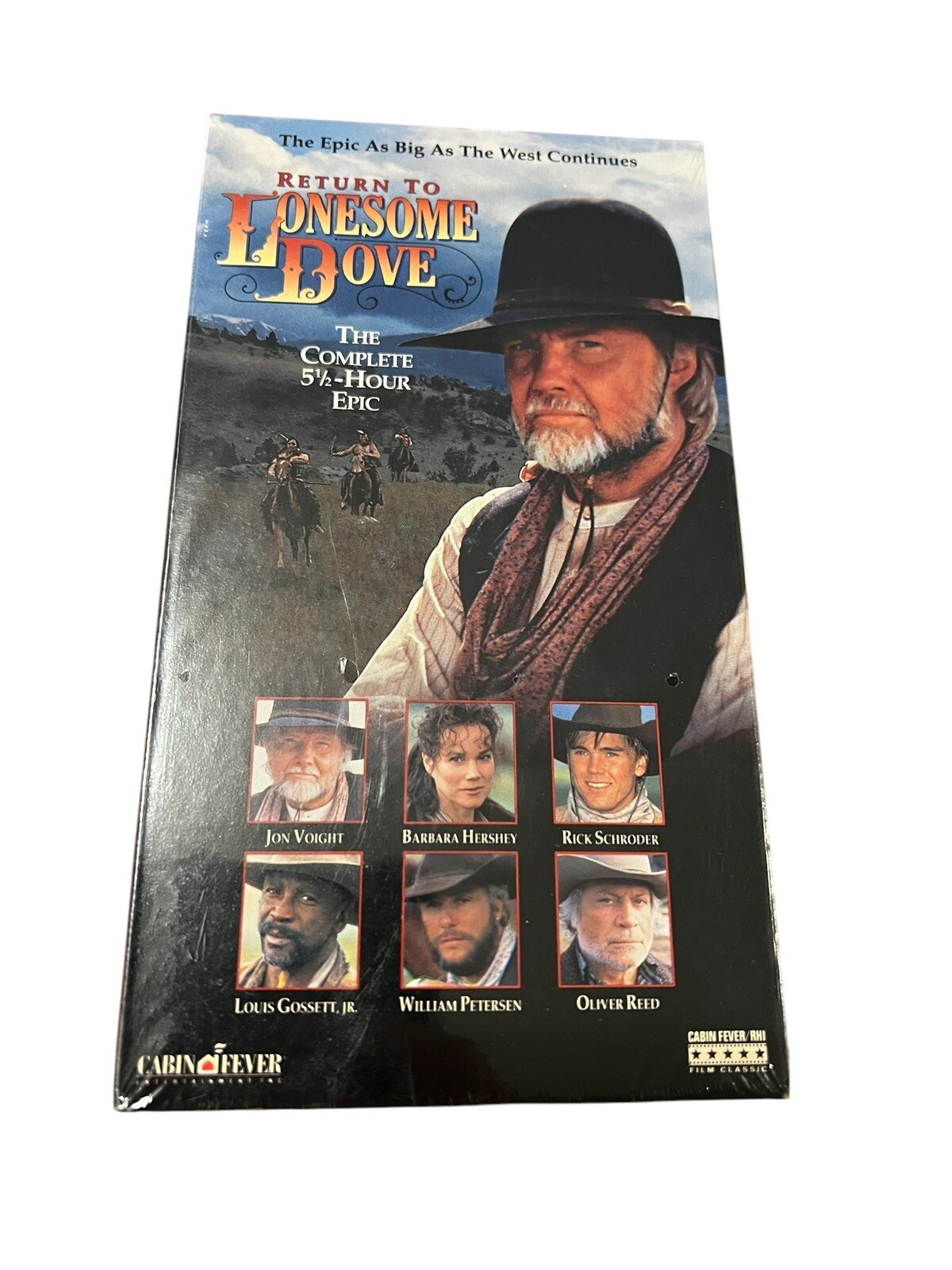 Return To Lonesome Dove (VHS,1993) The Complete 5 1/2 Hour Epic Jon Voight NEW