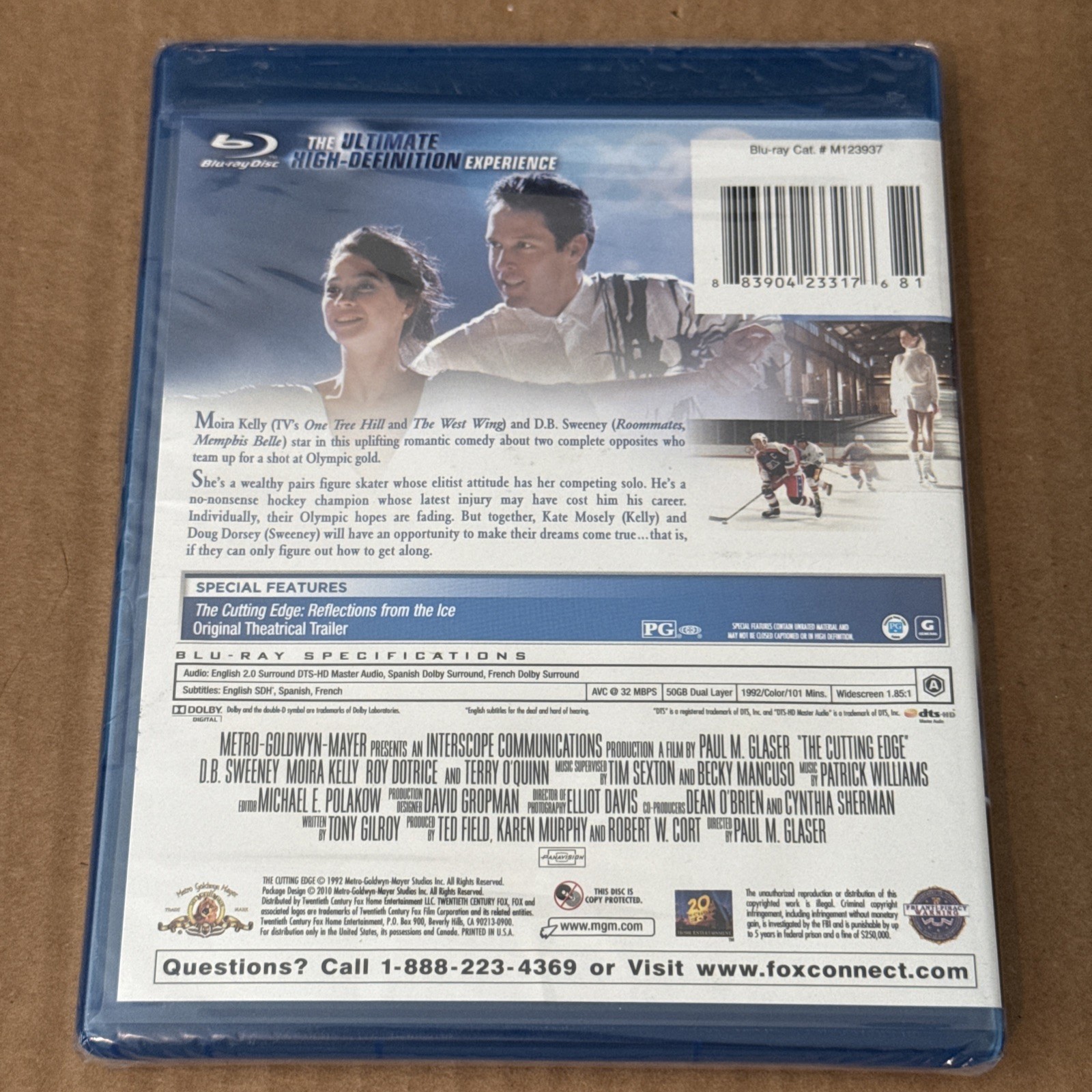 The Cutting Edge (Blu-ray Disc, 2011) D.B. Sweeney Moira Kelly NEW RARE OOP