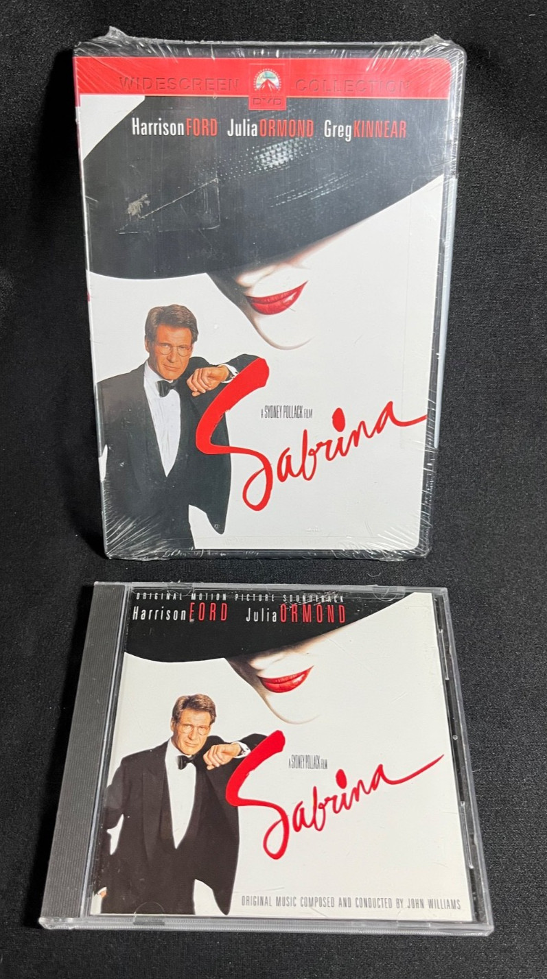 Sealed Sabrina DVD & Soundtrack CD VG Harrison Ford Julia Ormond Greg Kinnear