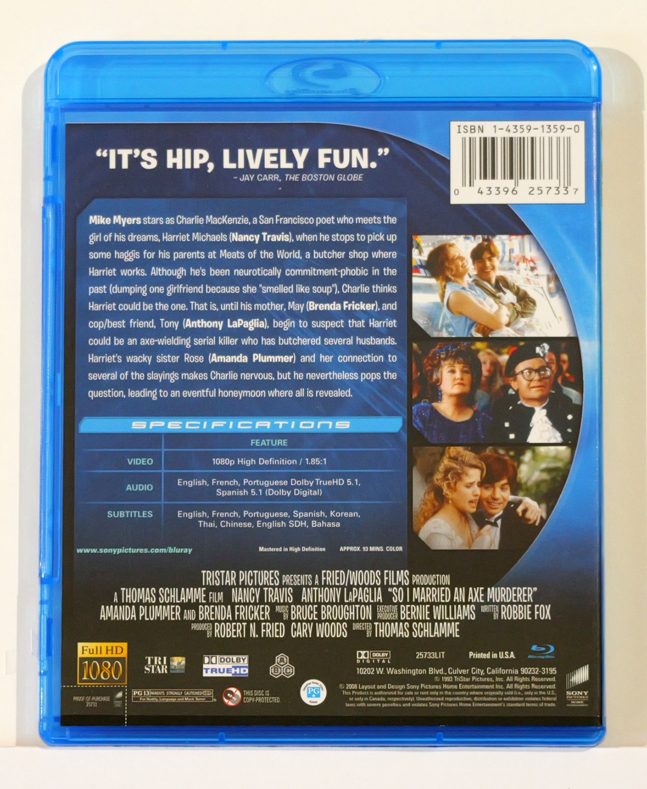 So I Married an Axe Murderer (1993, Blu-ray), Special Edition, Mike Myers