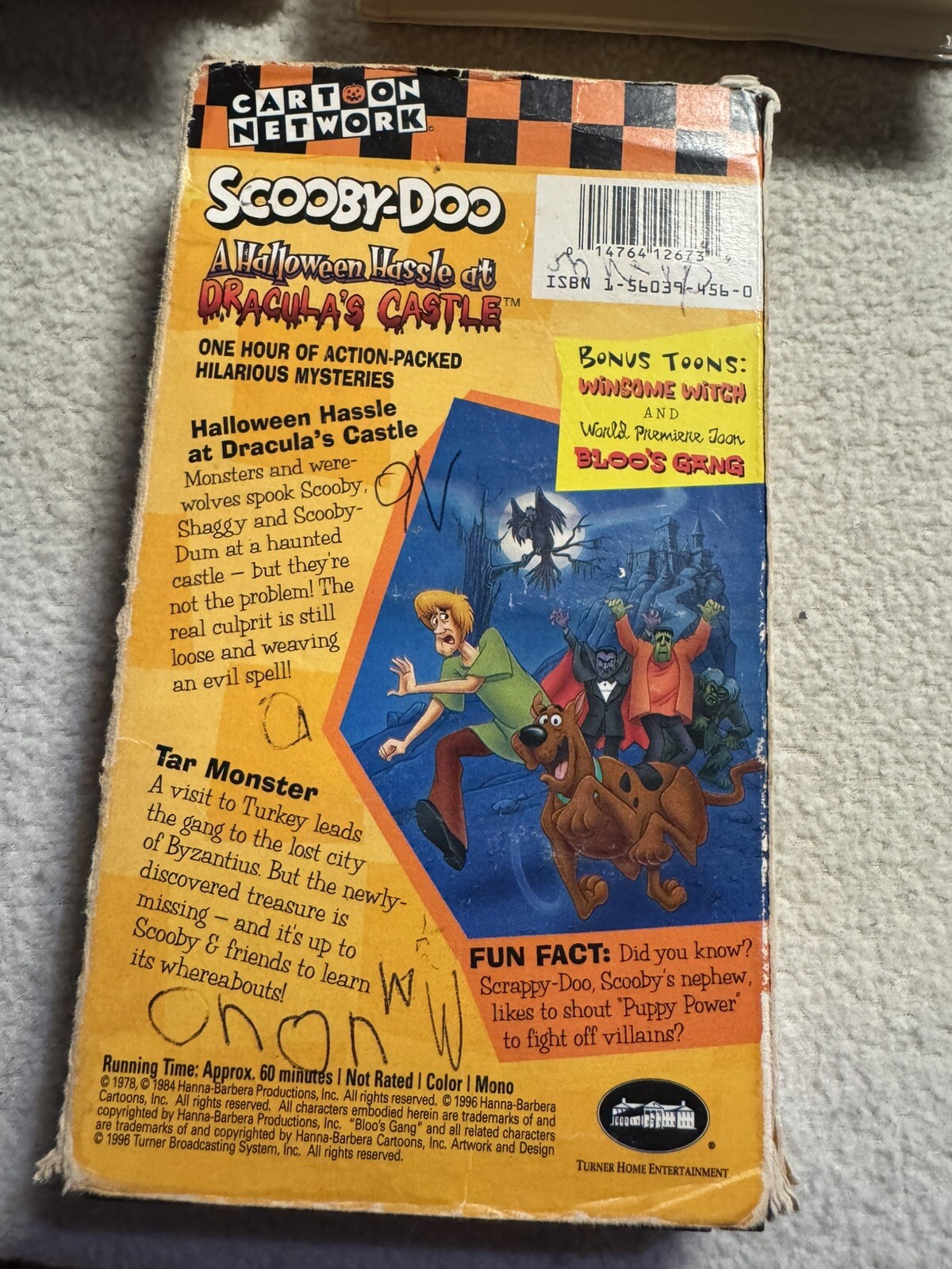 Scooby Doo VHS Tape Nostalgia Boo Brothers Haunted Castle Greatest Mystery 90s