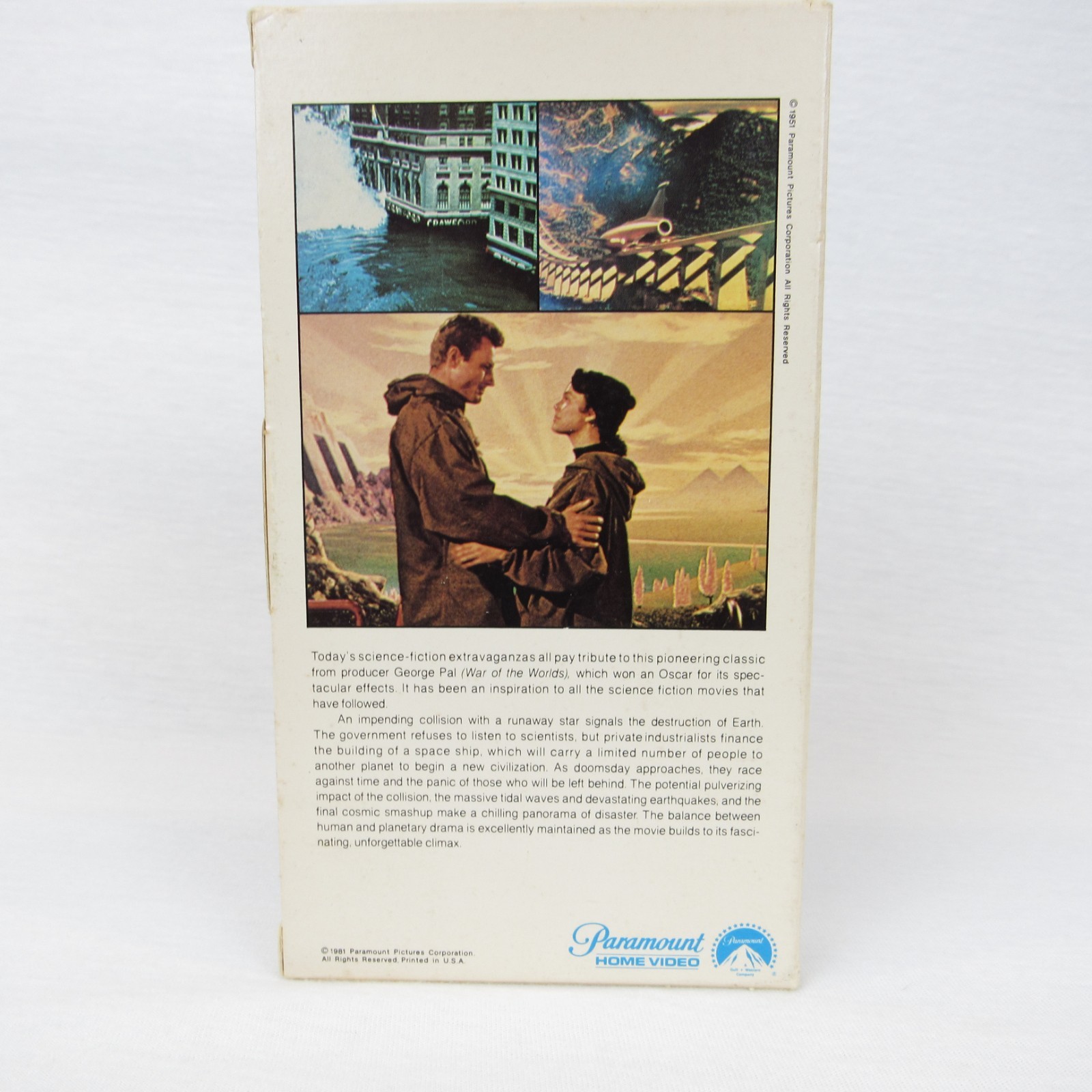When Worlds Collide VHS 1981 Sci-Fi HTF Paramount Gatefold Book Box 5106