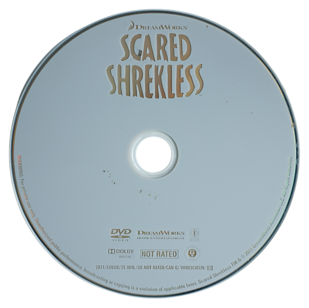 Scared Shrekless DVD 2011 DreamWorks Animation Widescreen NTSC