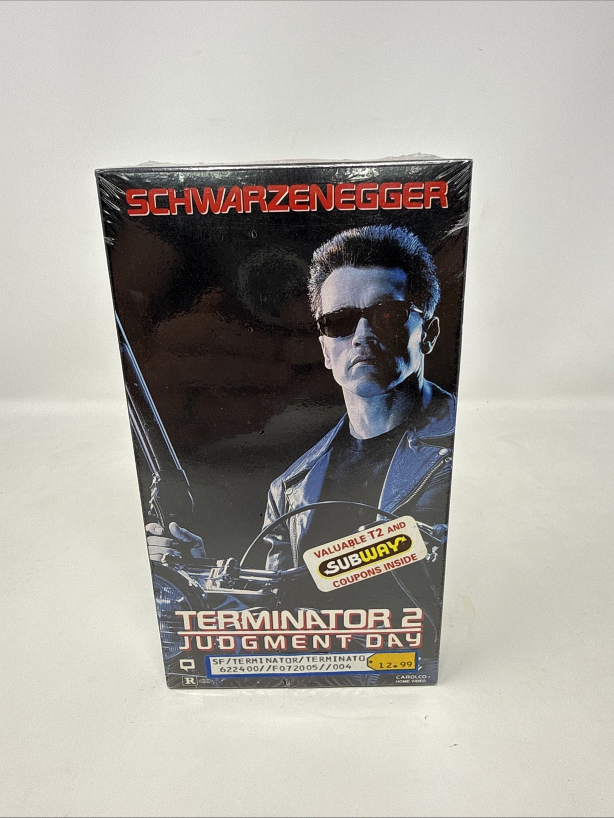 Terminator 2 Judgment Day VHS 1st Release SEALED Watermarks Carolco Subway promo