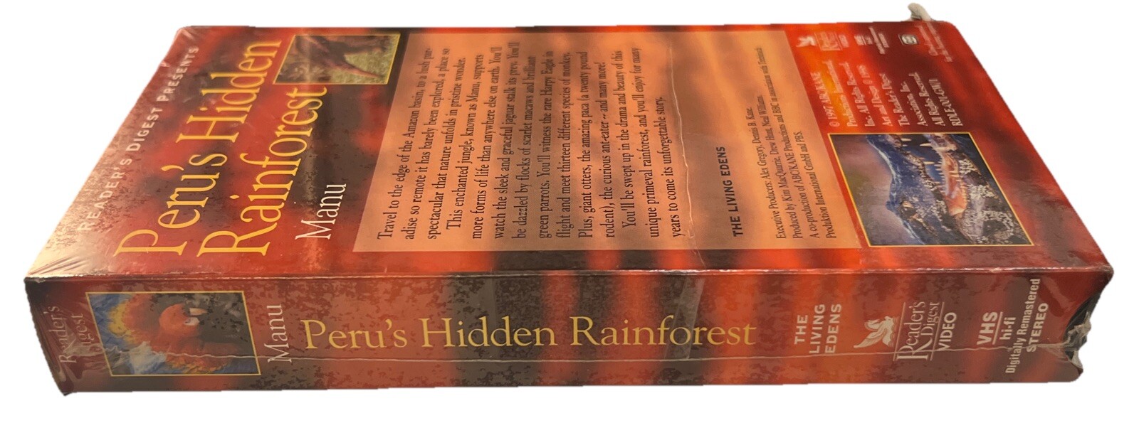 PERU’S HIDDEN RAINFOREST MANU LIVING EDENS READER’S DIGEST VHS TAPE 1998 SEALED