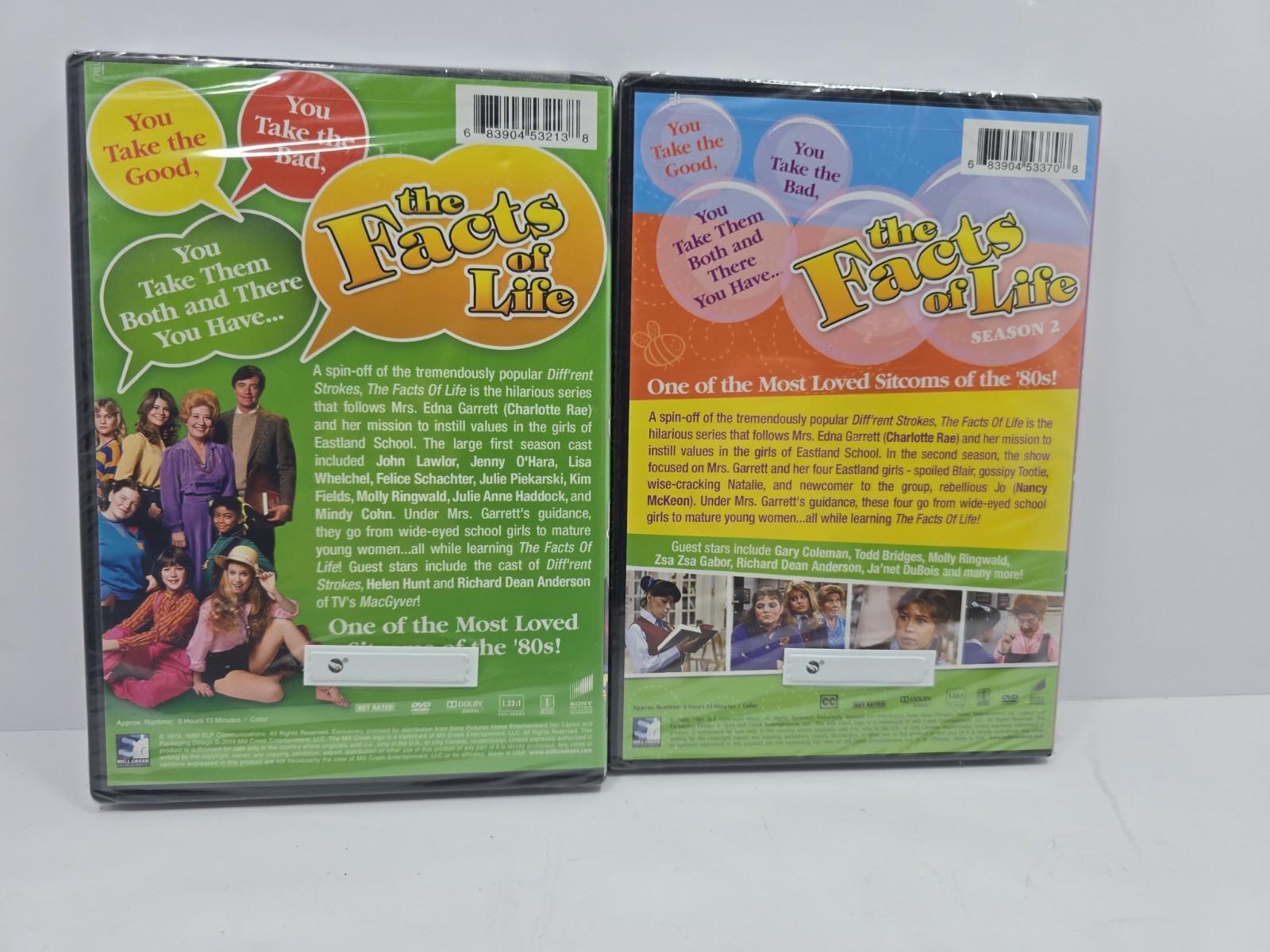 The Facts of Life (Season 1 and Season 2) Brand New Sealed 2 DVD Set (11+ Hours)