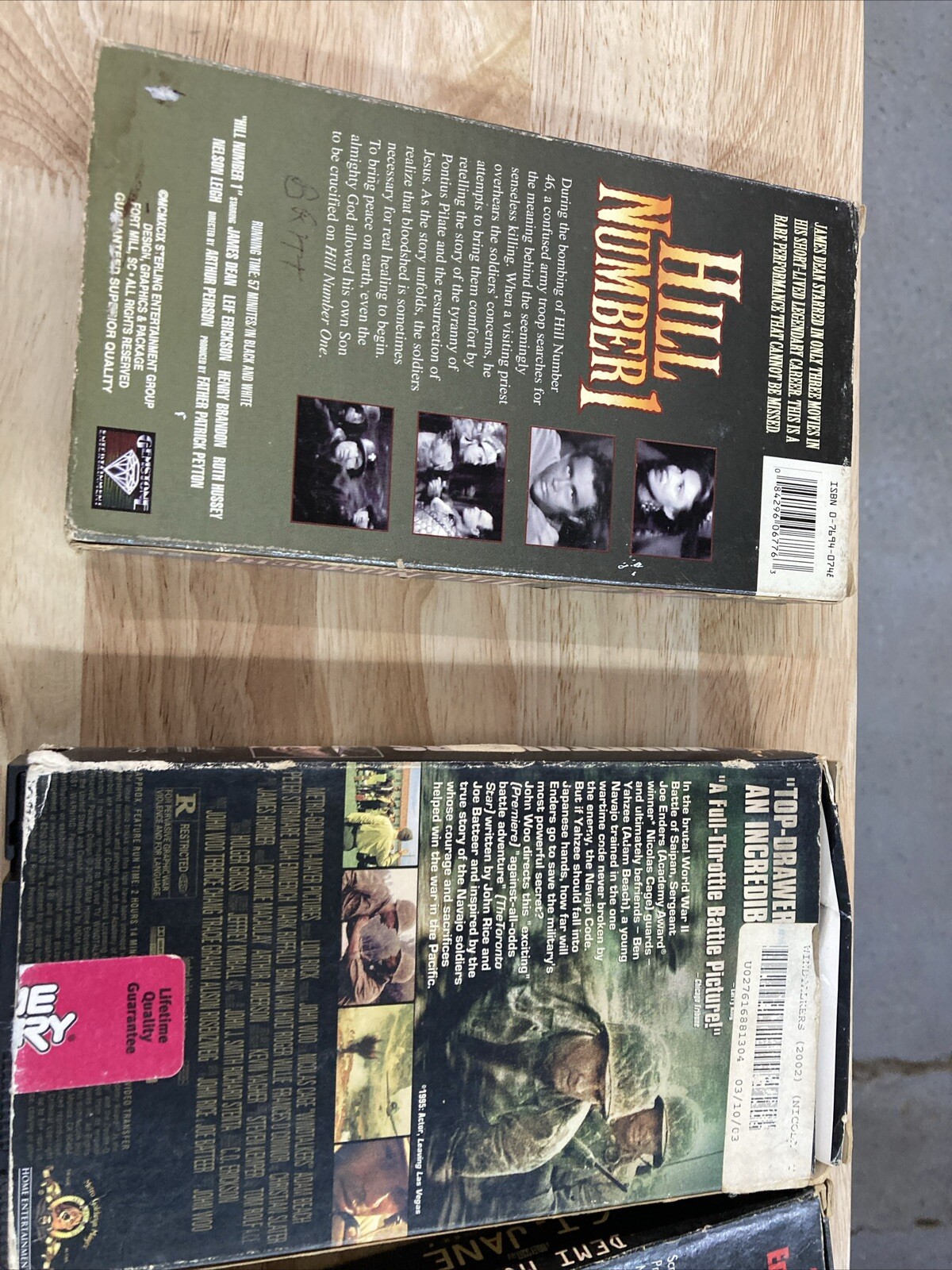 Gettysburg VHS war movie lot Hamburger hill G.I. Jane number 1 sniper windtalker