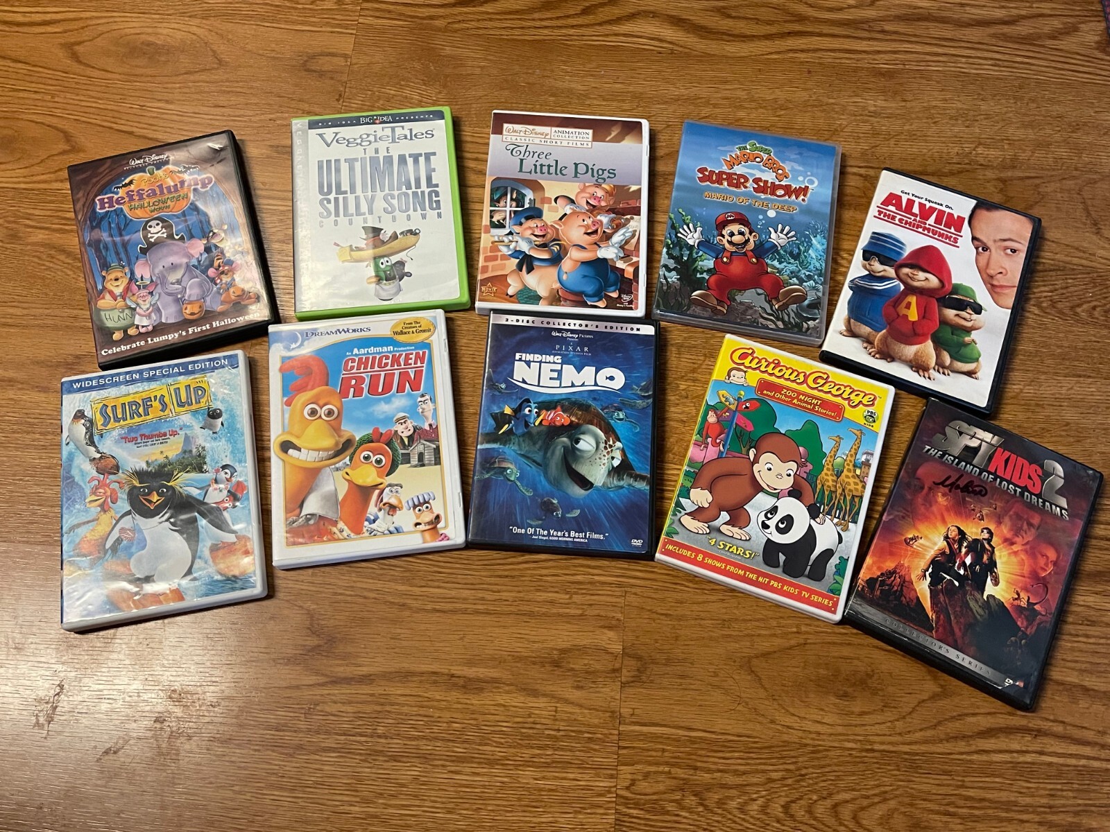 Lot of 10! DVD Cartoon Family Children Animated Kids Disney Movie RANDOM