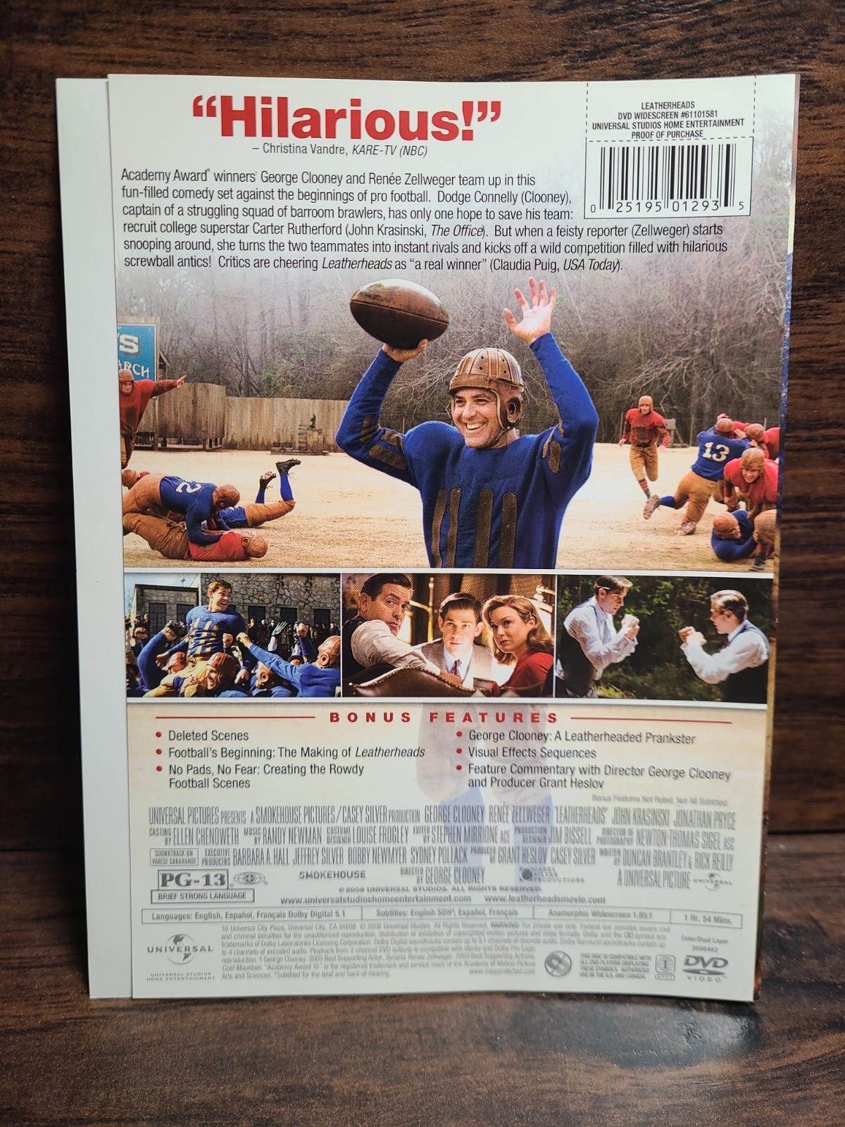 Leatherheads (DVD, 2008) George Clooney Renee Zellweger John Krasinski