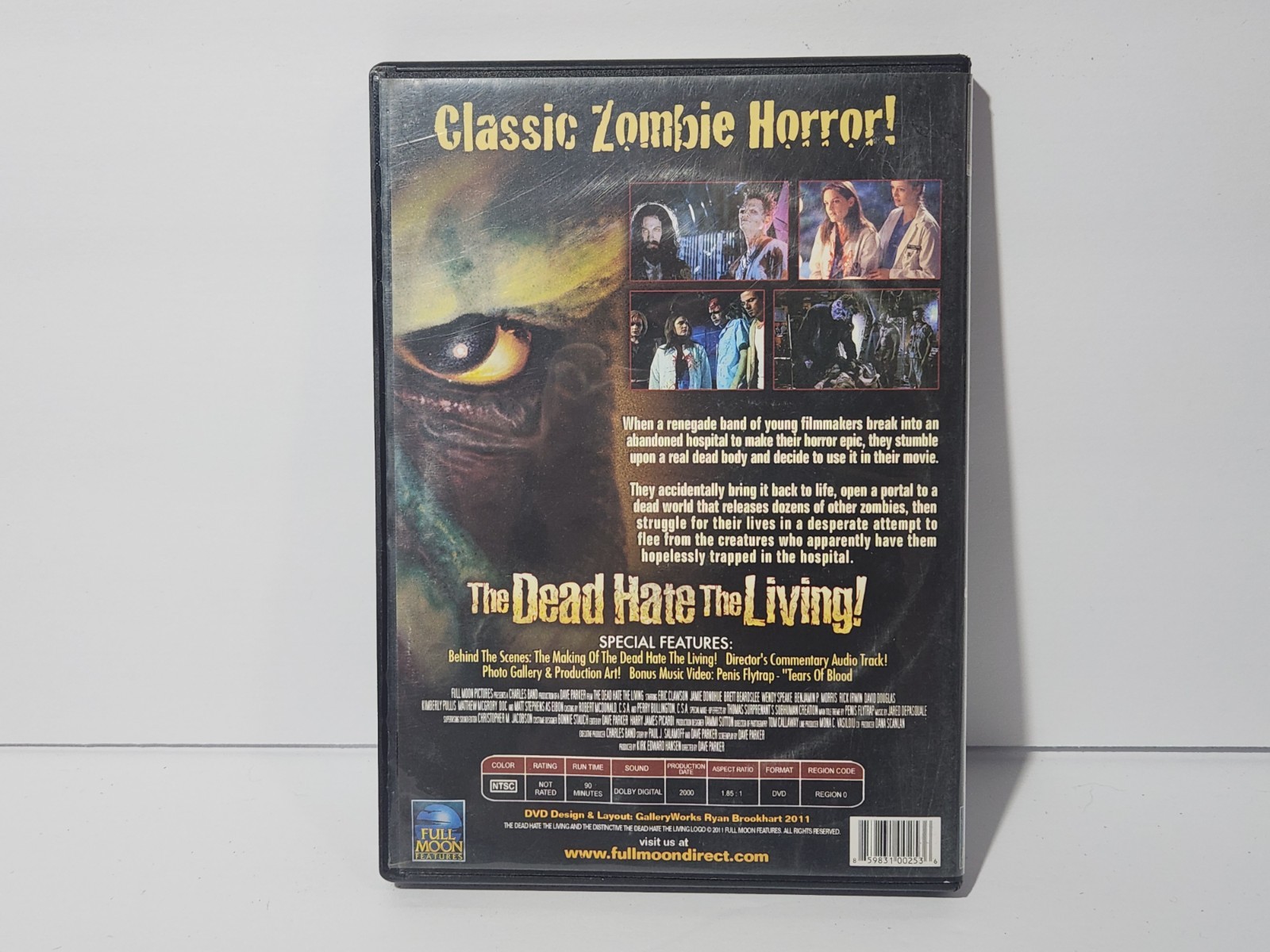 The Dead Hate the Living (DVD, 2000) Brett Beardslee, Jamie Donohue Full Moon